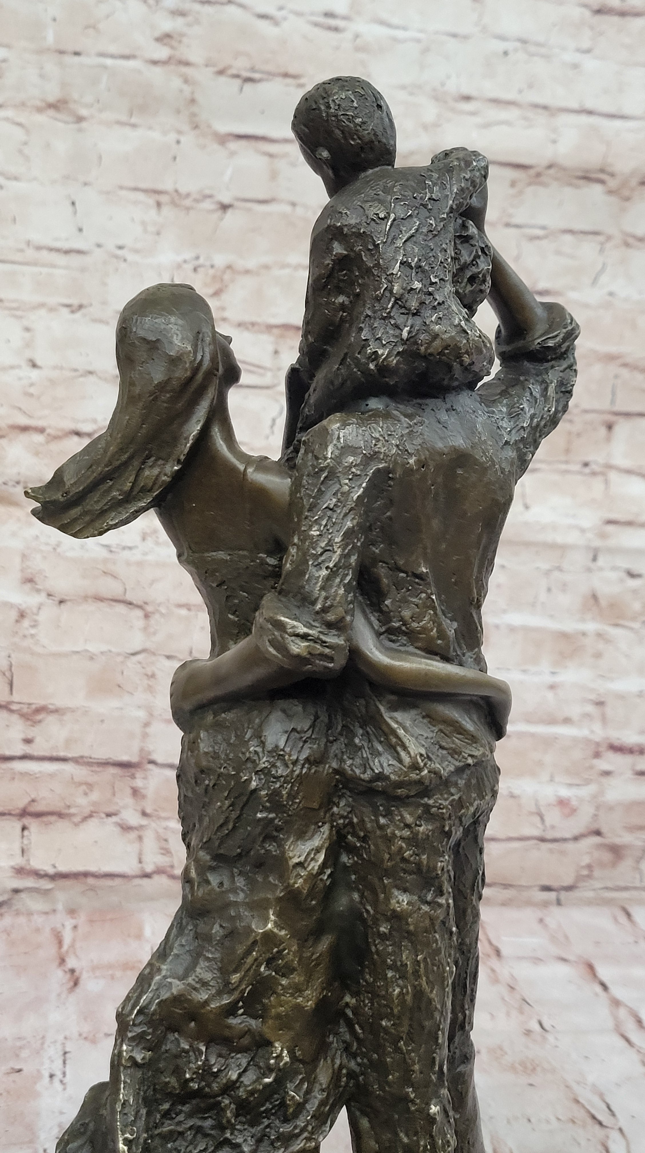 Handcrafted Detailed Mom and dad and their Love Child Bronze Masterpiece Sale