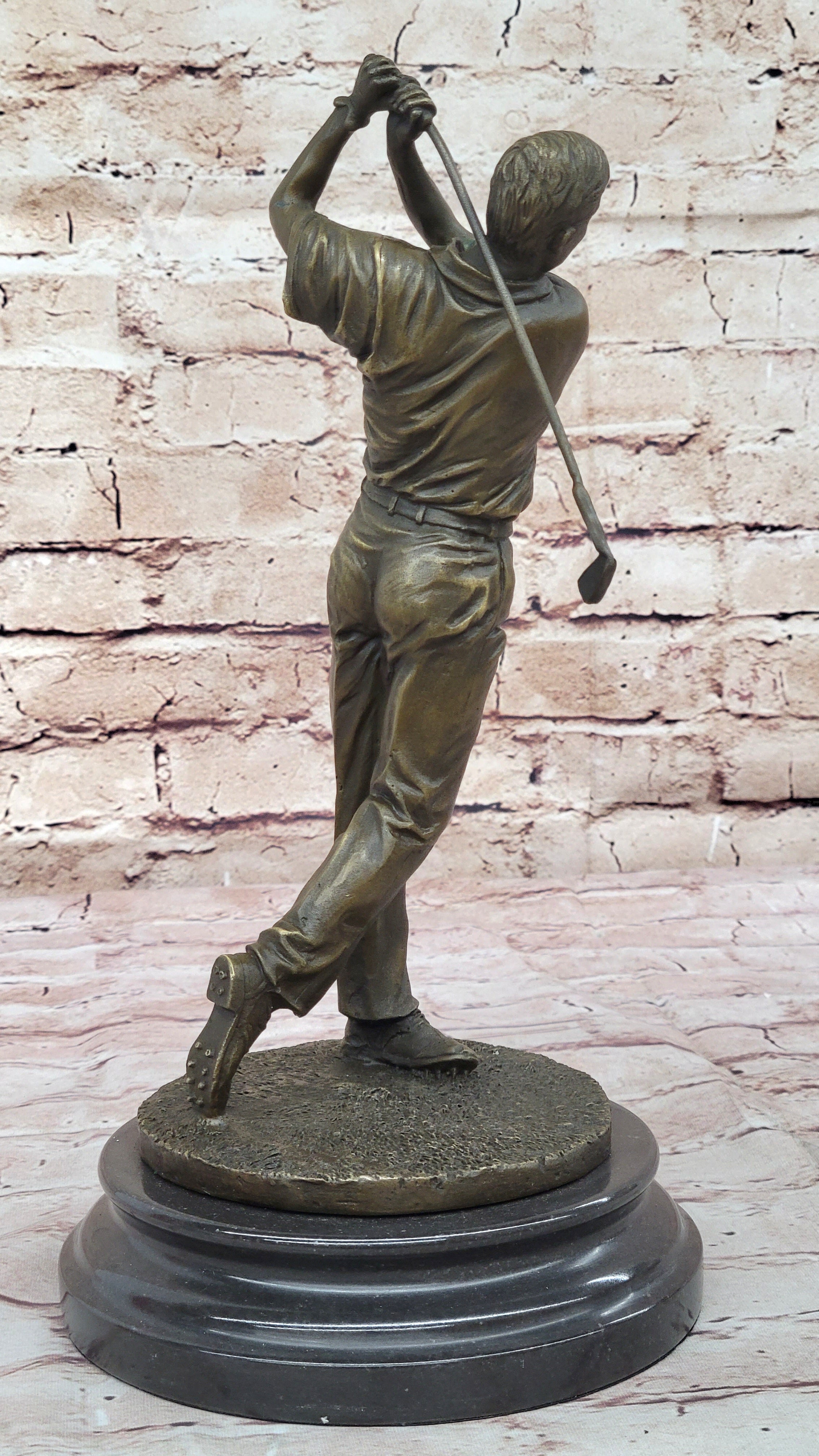 Hot Cast Handcrafted Famous Golfer Signed Original Milo Sport Bronze Sculpture