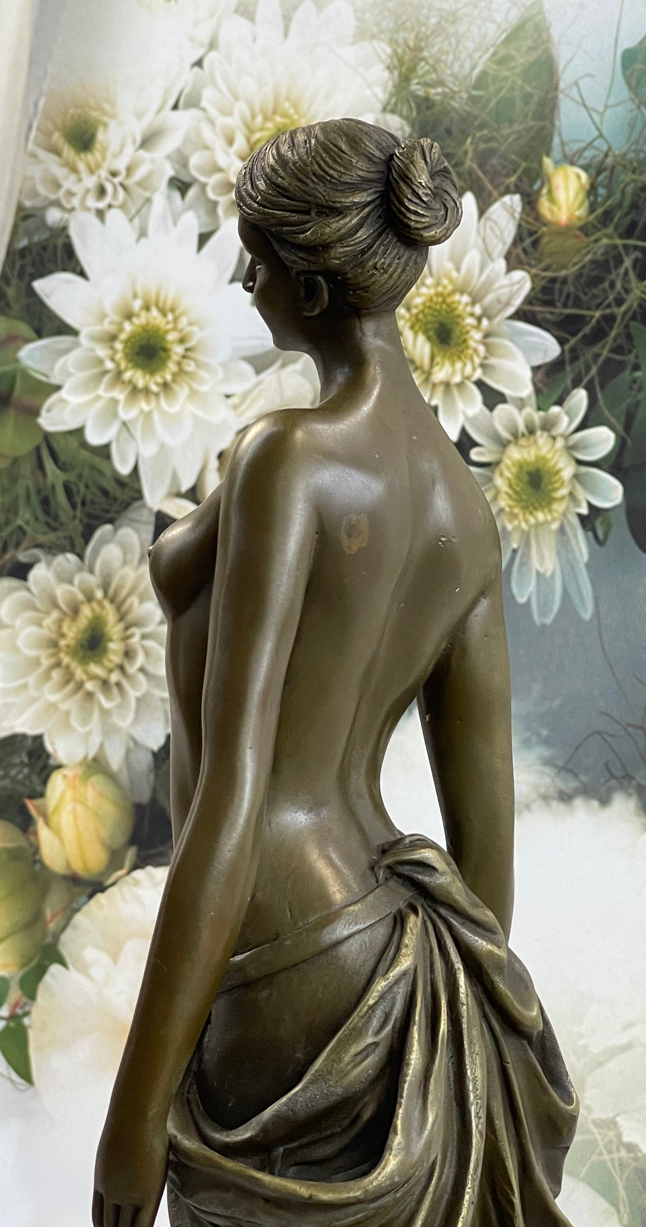 Art Deco Nude Naked Roman Woman by Brutt Handcrafted Bronze Masterpiece Sale