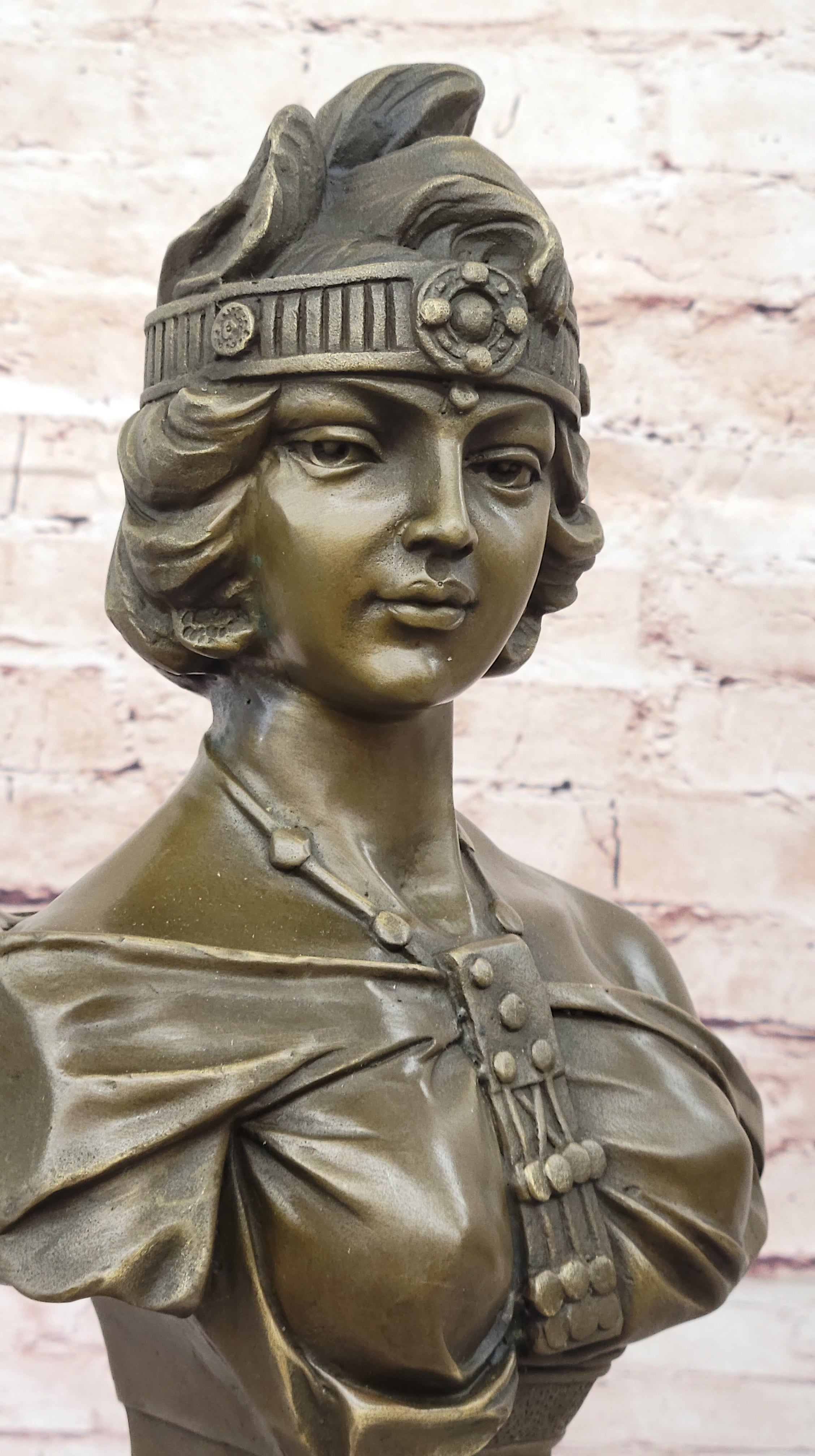 Art Nouveau Deco Style Female Bust By Villanis Bronze Sculpture Collector Deal