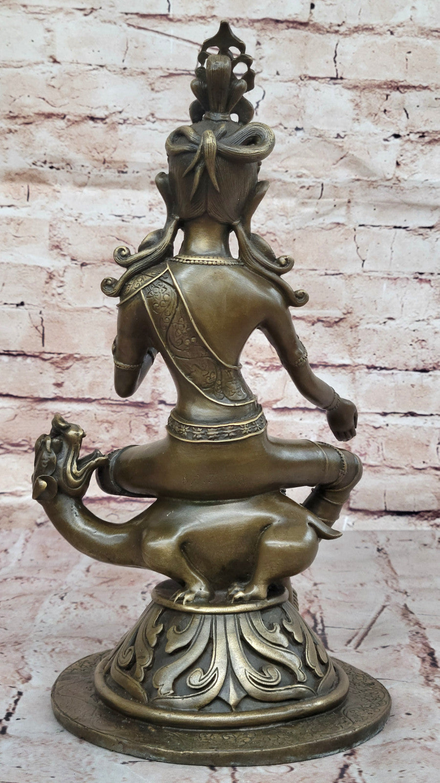 Tibetan Guanyin Buddha Tara Bronze Statue Ethnic Decor Meditation Sculpture Statue