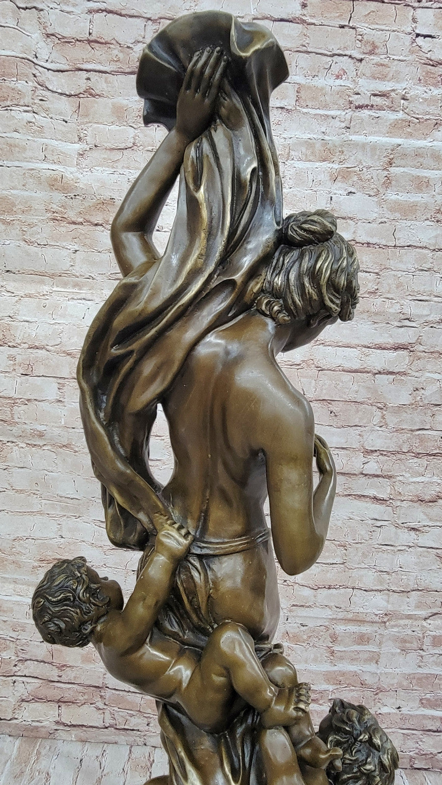 Massive Nude Venus with Cherubs Bronze Sculpture: Fisher's Collector Edition Statue