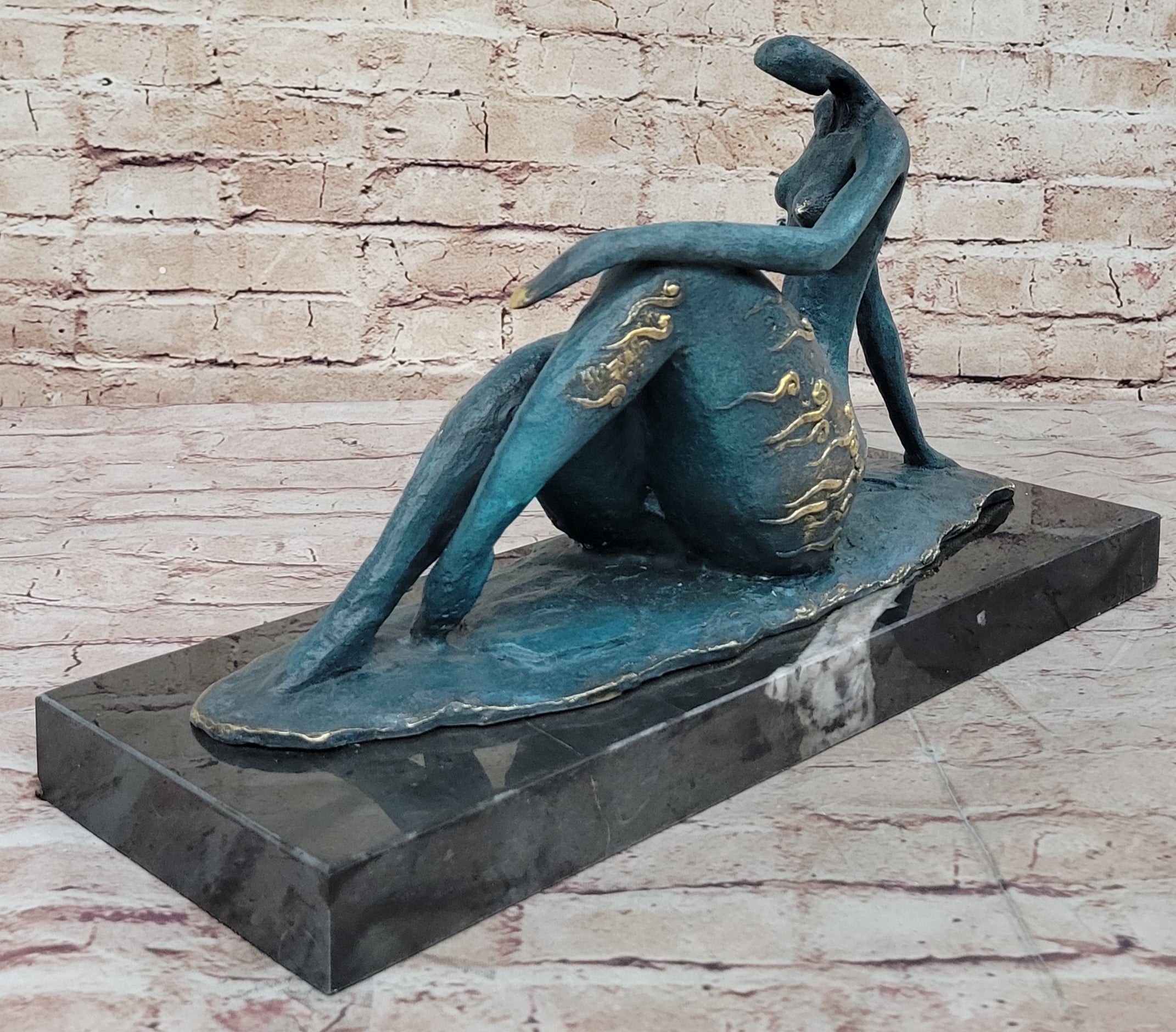 COLLECTIBLE BRONZE SCULPTURE STATUE Erotic Large Original Milo Nude Female Sale