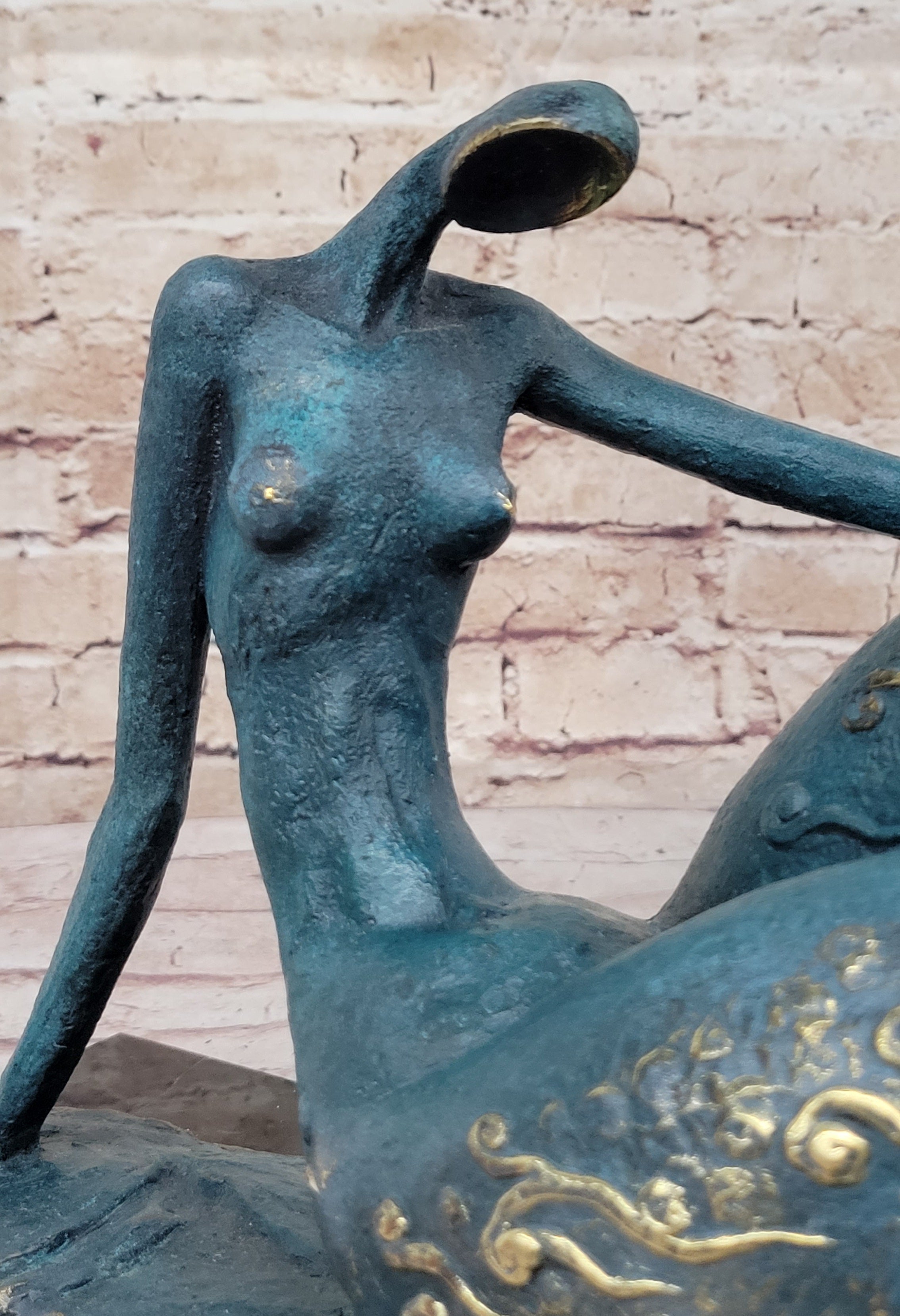 COLLECTIBLE BRONZE SCULPTURE STATUE Erotic Large Original Milo Nude Female Sale