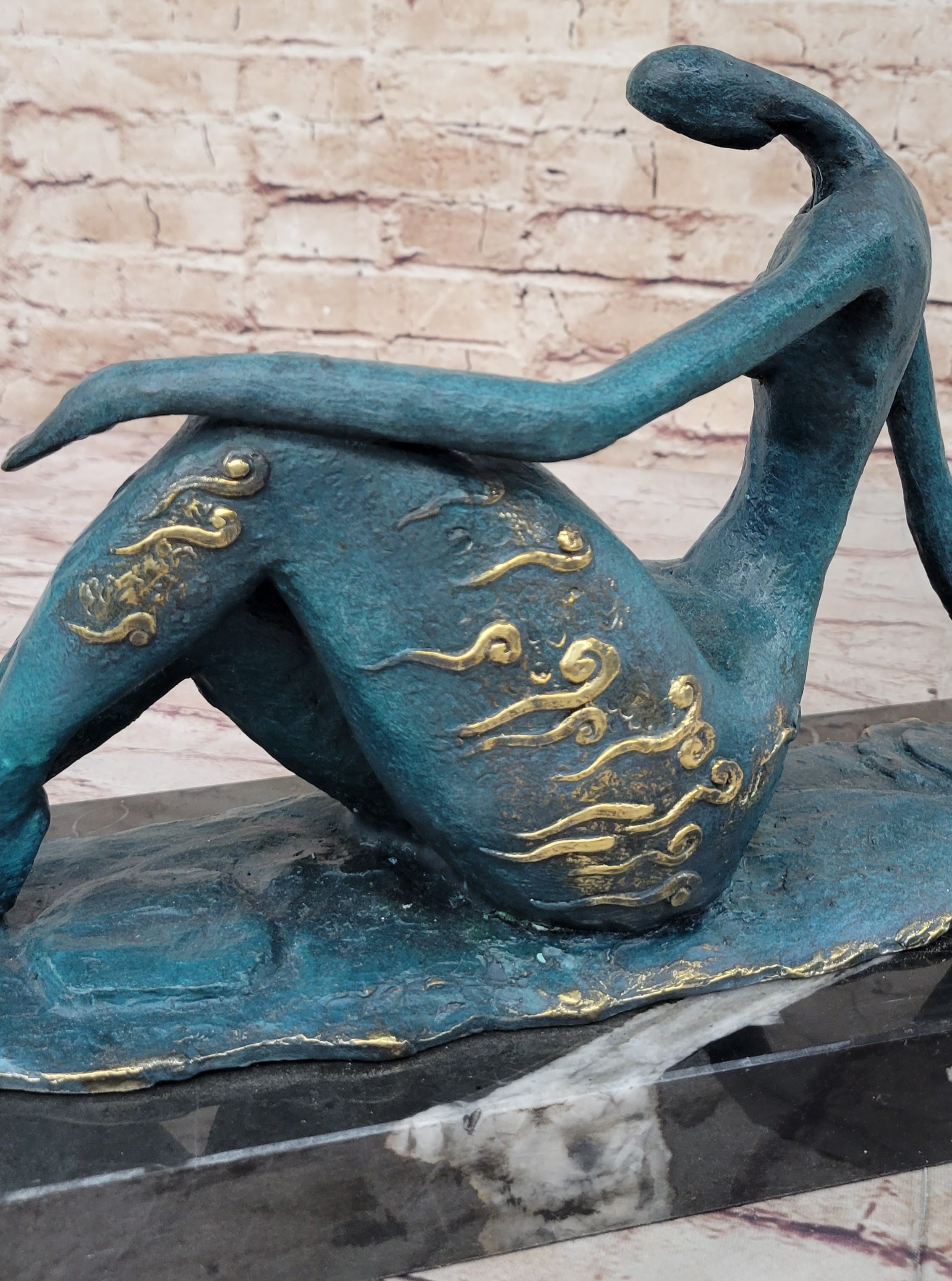 COLLECTIBLE BRONZE SCULPTURE STATUE Erotic Large Original Milo Nude Female Sale