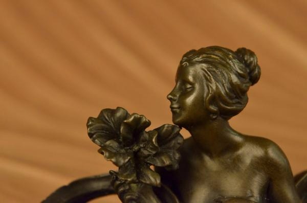 Signed Milo Amazing Jewelry Holder Bronze Nude Nymph Hand Made Close Out Deal