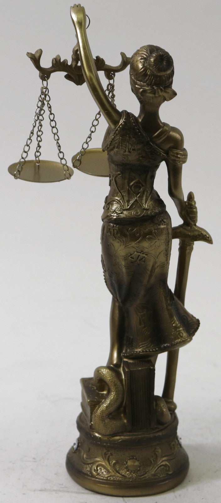 European Made Themis, Blind Justice Cold Cast Bronze Lawyer Attorney Gift Statue