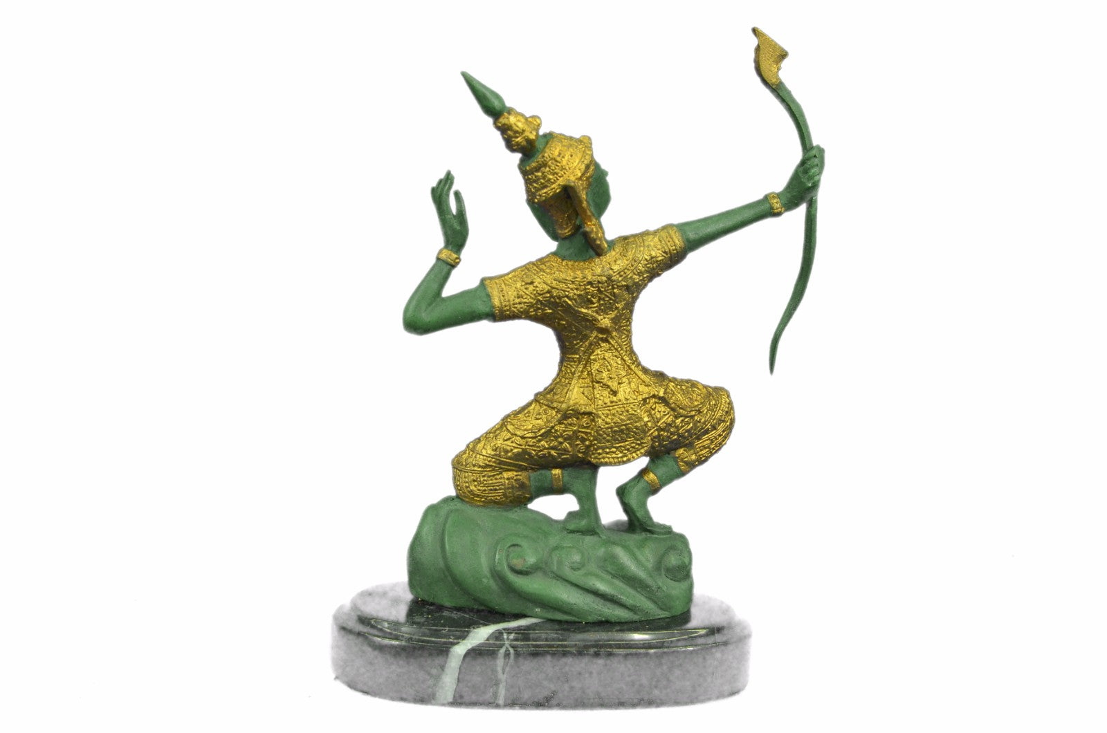 RELIGIOUS HINDU DANCER RAMA Handcrafted Art Bronze Sculpture Statue Figurine Art