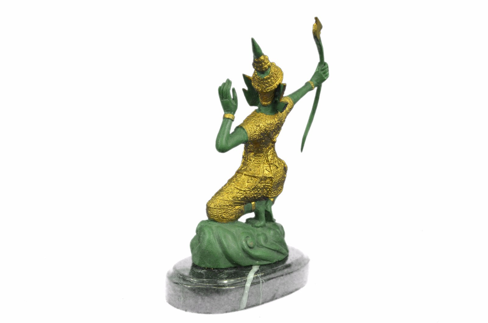 RELIGIOUS HINDU DANCER RAMA Handcrafted Art Bronze Sculpture Statue Figurine Art