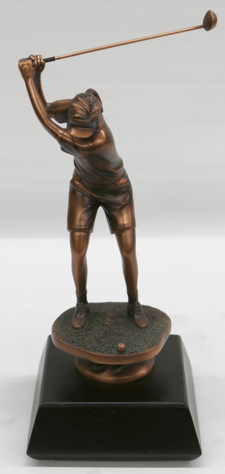 Golfer Bronze Plated Golf Statue Sculpture Figure With Large Base Figu   54090 02 6794225e 065a 4945 8449 54920eb20eab 