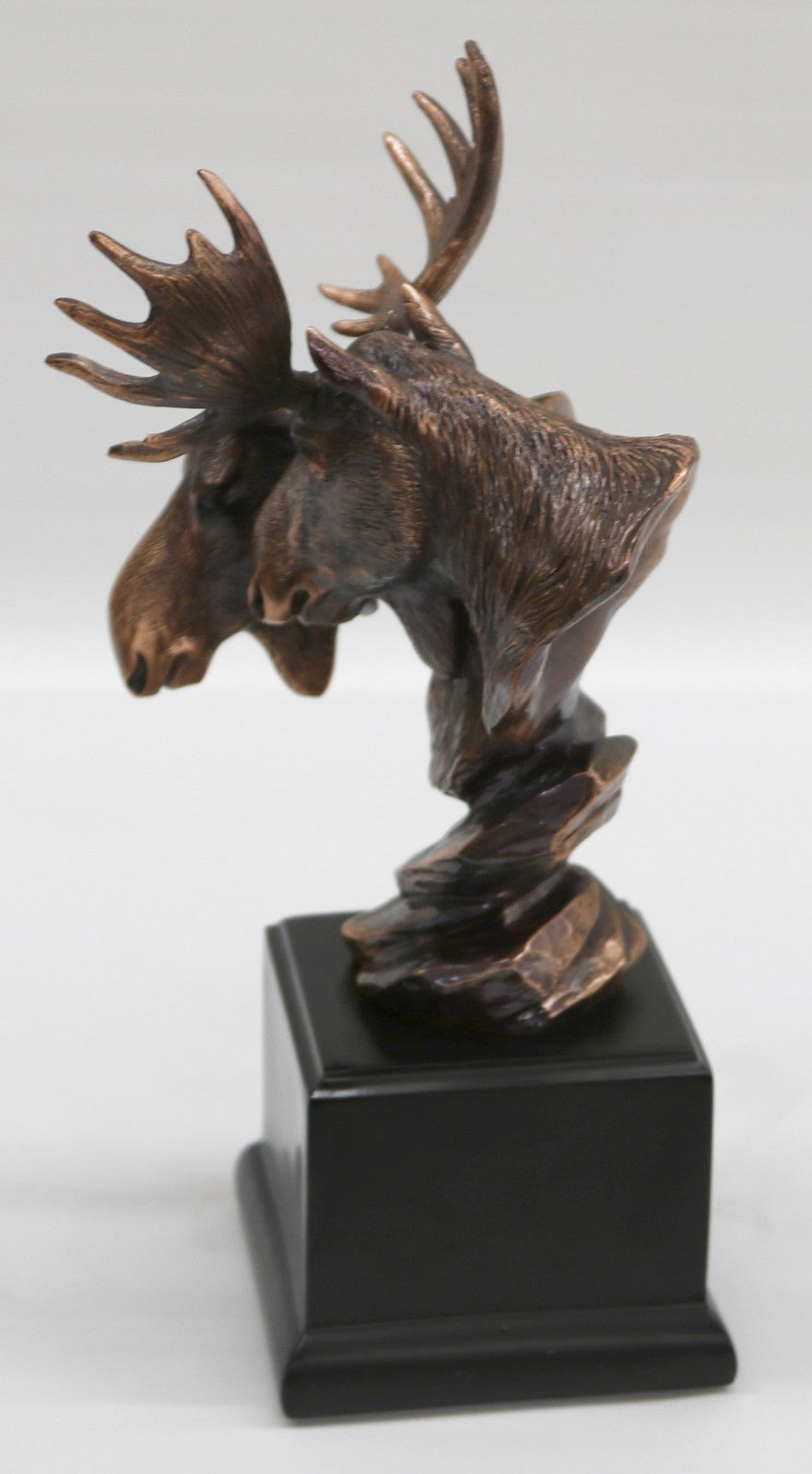 North American Majestic Moose Trophy Head Desk Sculpture by European Finery