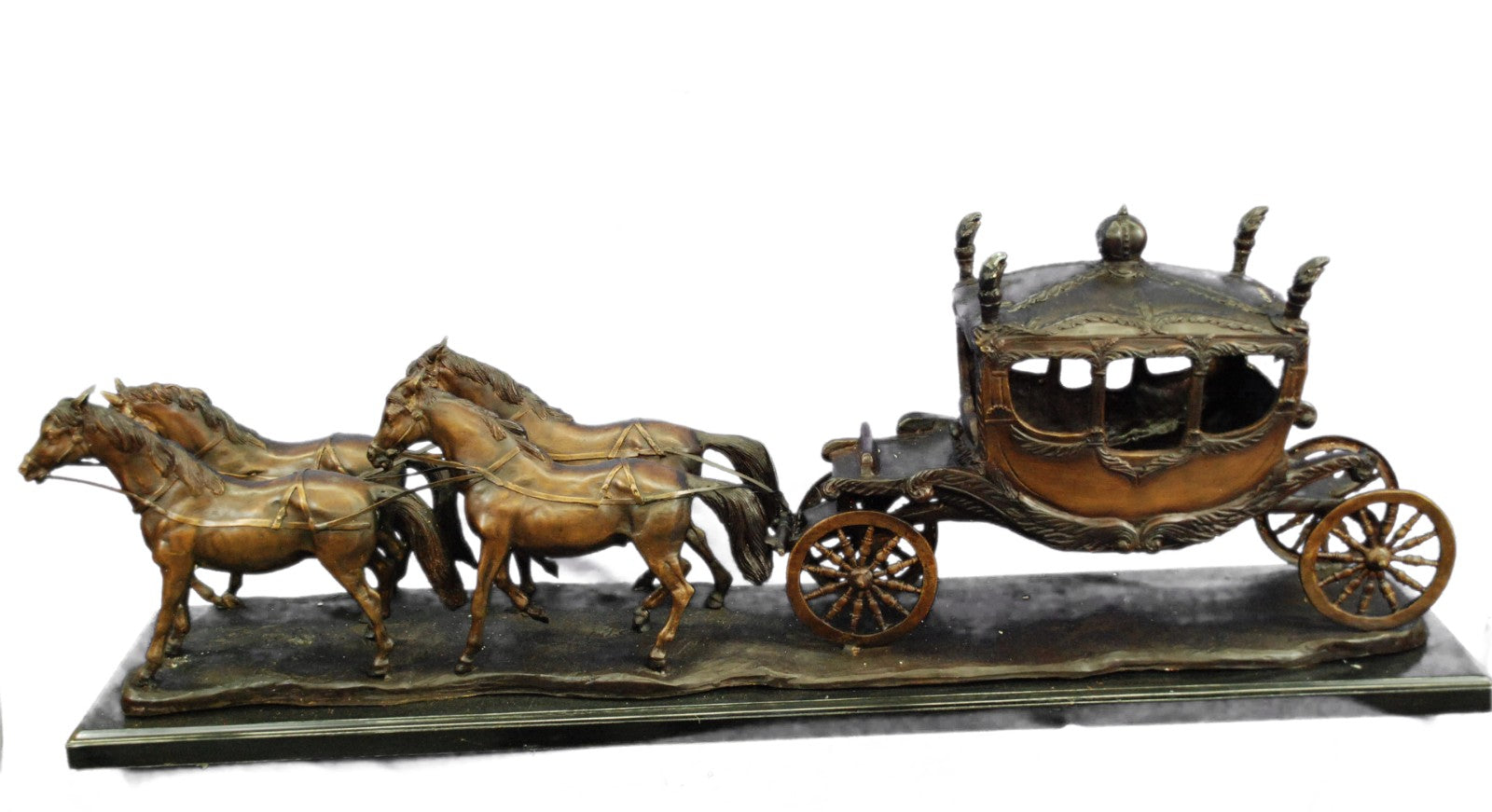 Handcrafted Detailed Extra Large Stagecoach, Old West Sculpture Figurine Home Decor