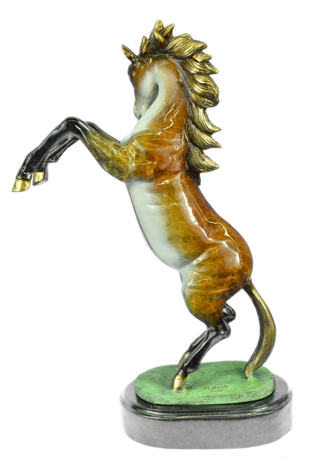 Bronze Sculpture Horses Large Marlye Horse Equestrian Figure Sculpture Art