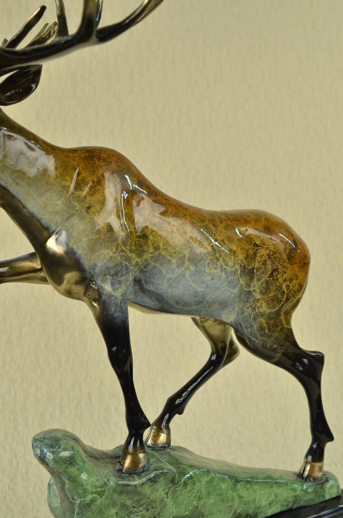 Handcrafted bronze sculpture SALE Collector Moose Wild Handcrafted Cast Hot