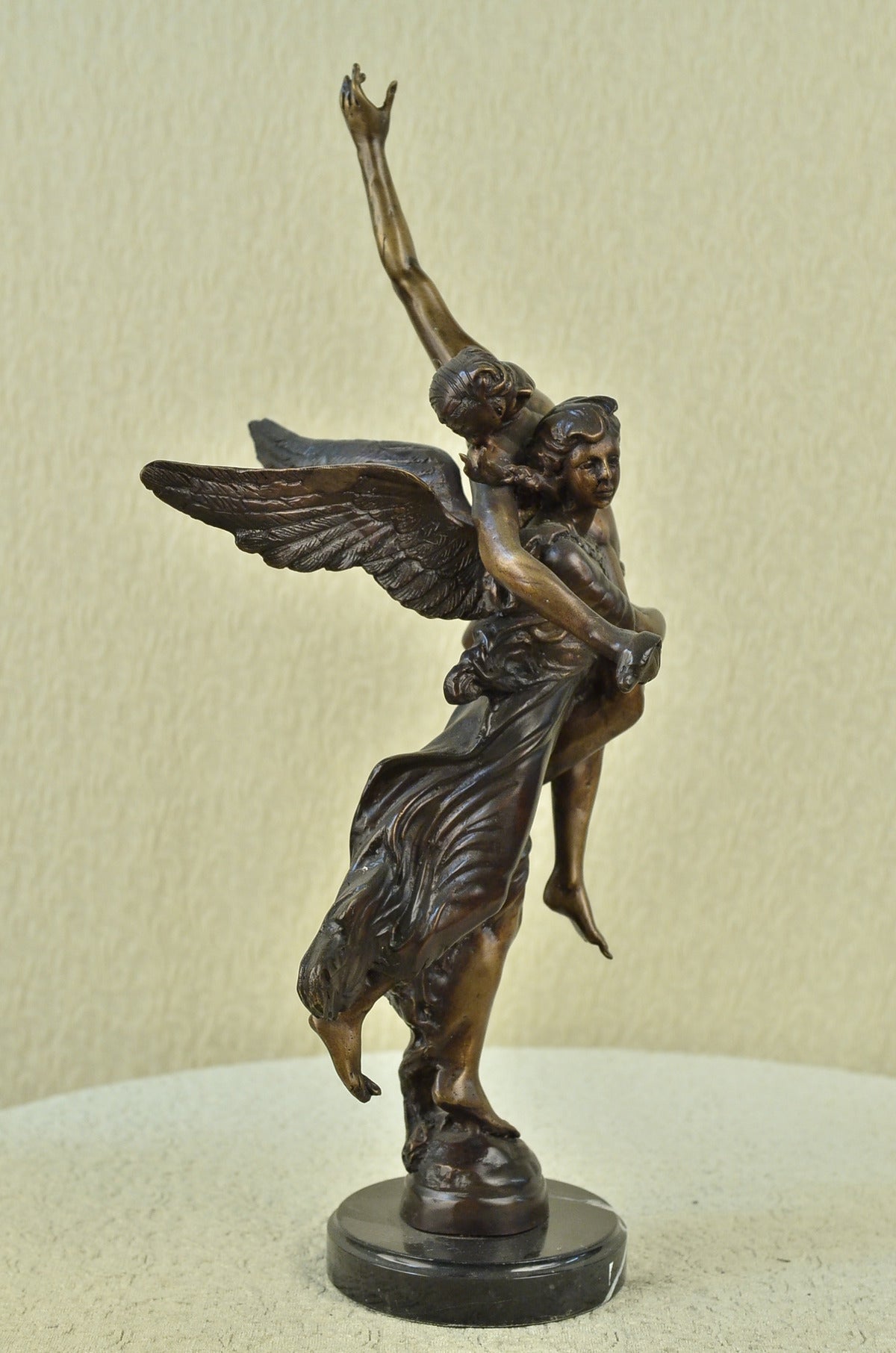 Art Nouveau Mythical Nude Angel Bronze Sculpture Hot Cast Close Out Sale Figure