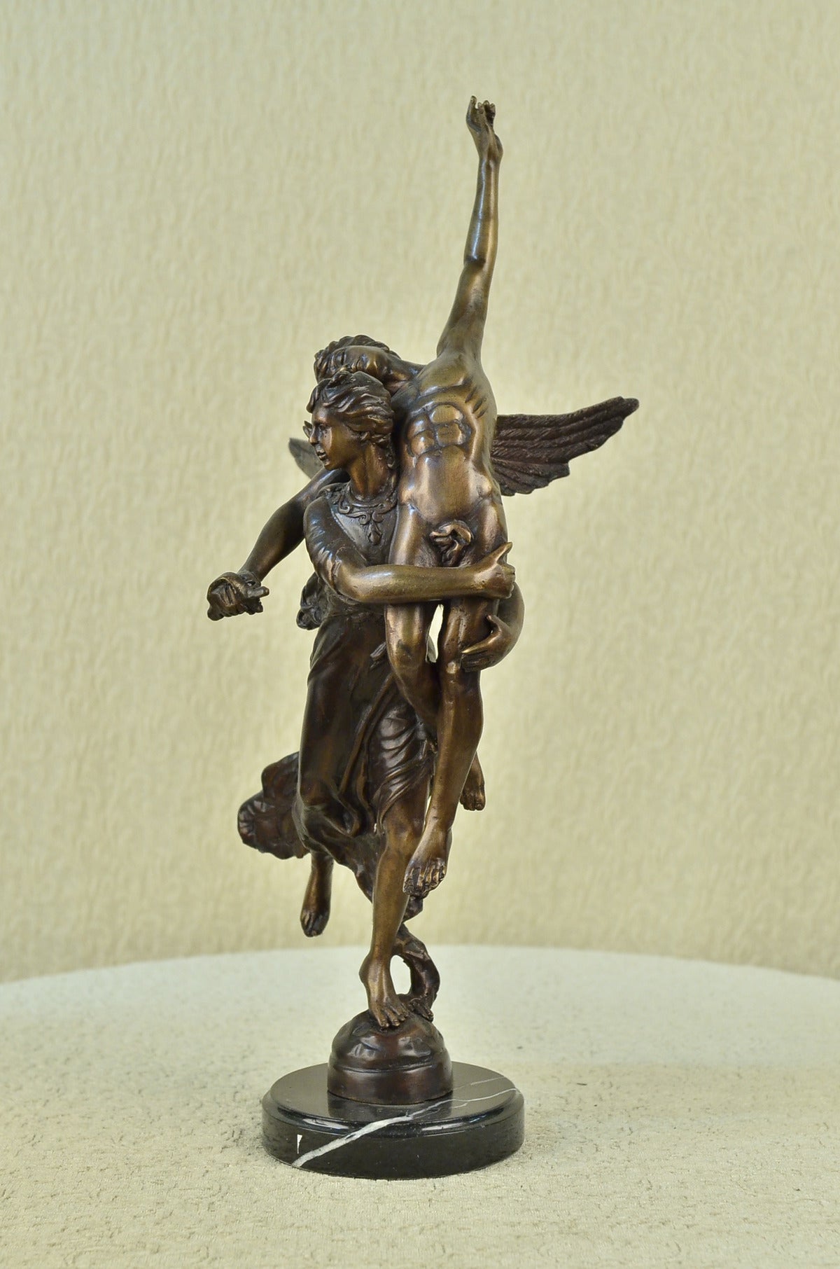 Art Nouveau Mythical Nude Angel Bronze Sculpture Hot Cast Close Out Sale Figure