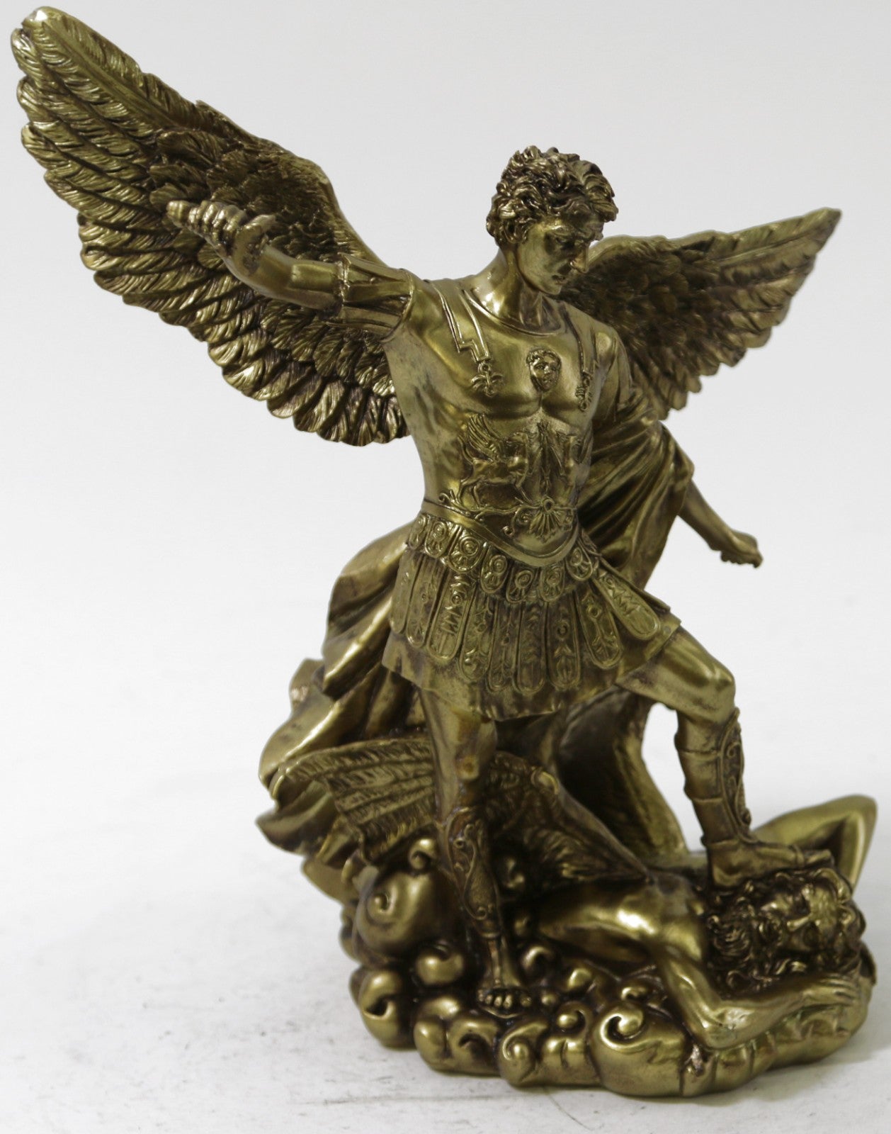 collectible Archangel Michael artist`s resin sculpture from The European Finery