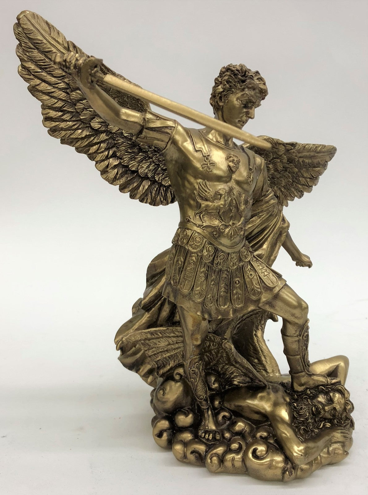 collectible Archangel Michael artist`s resin sculpture from The European Finery