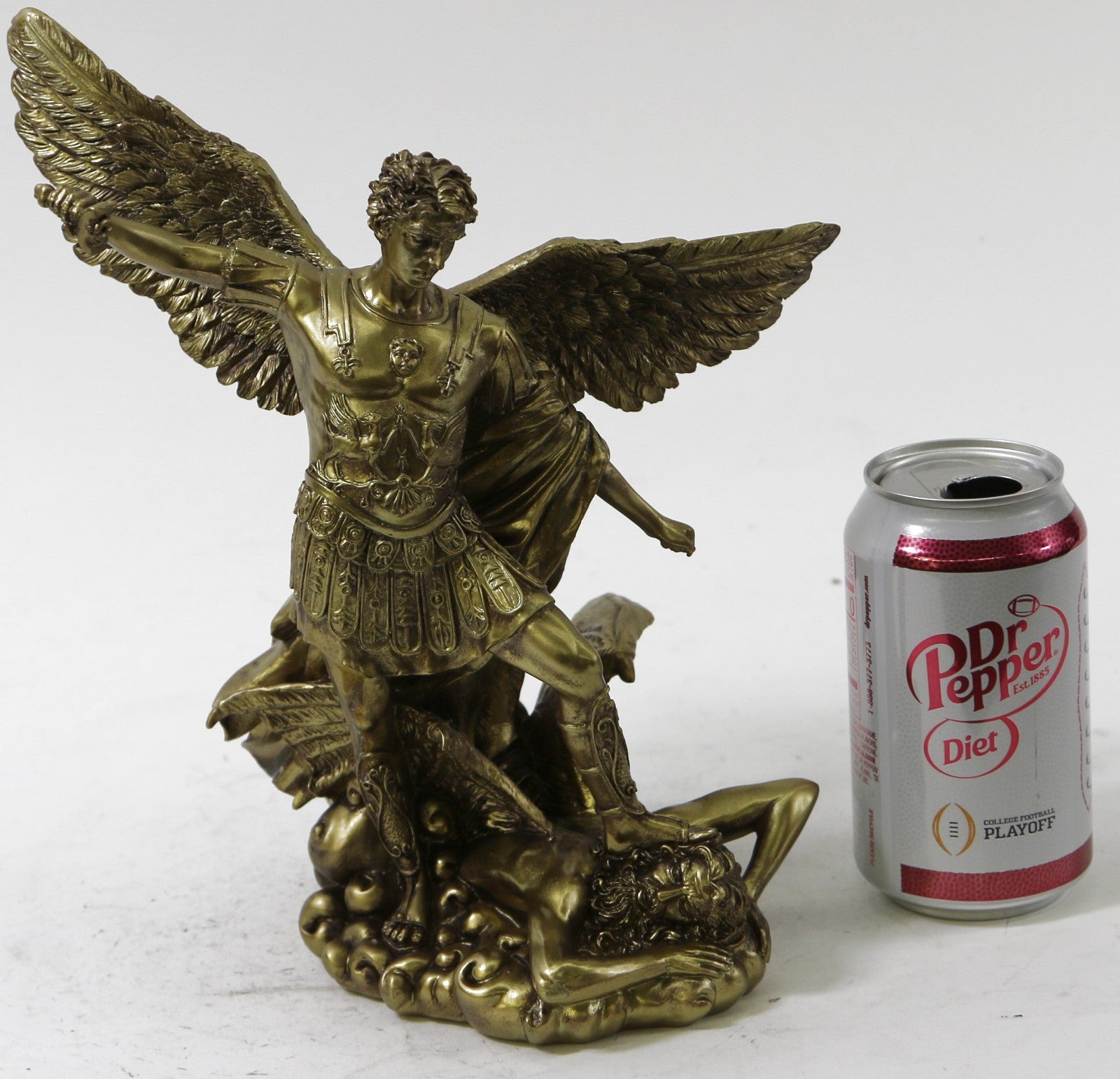 collectible Archangel Michael artist`s resin sculpture from The European Finery