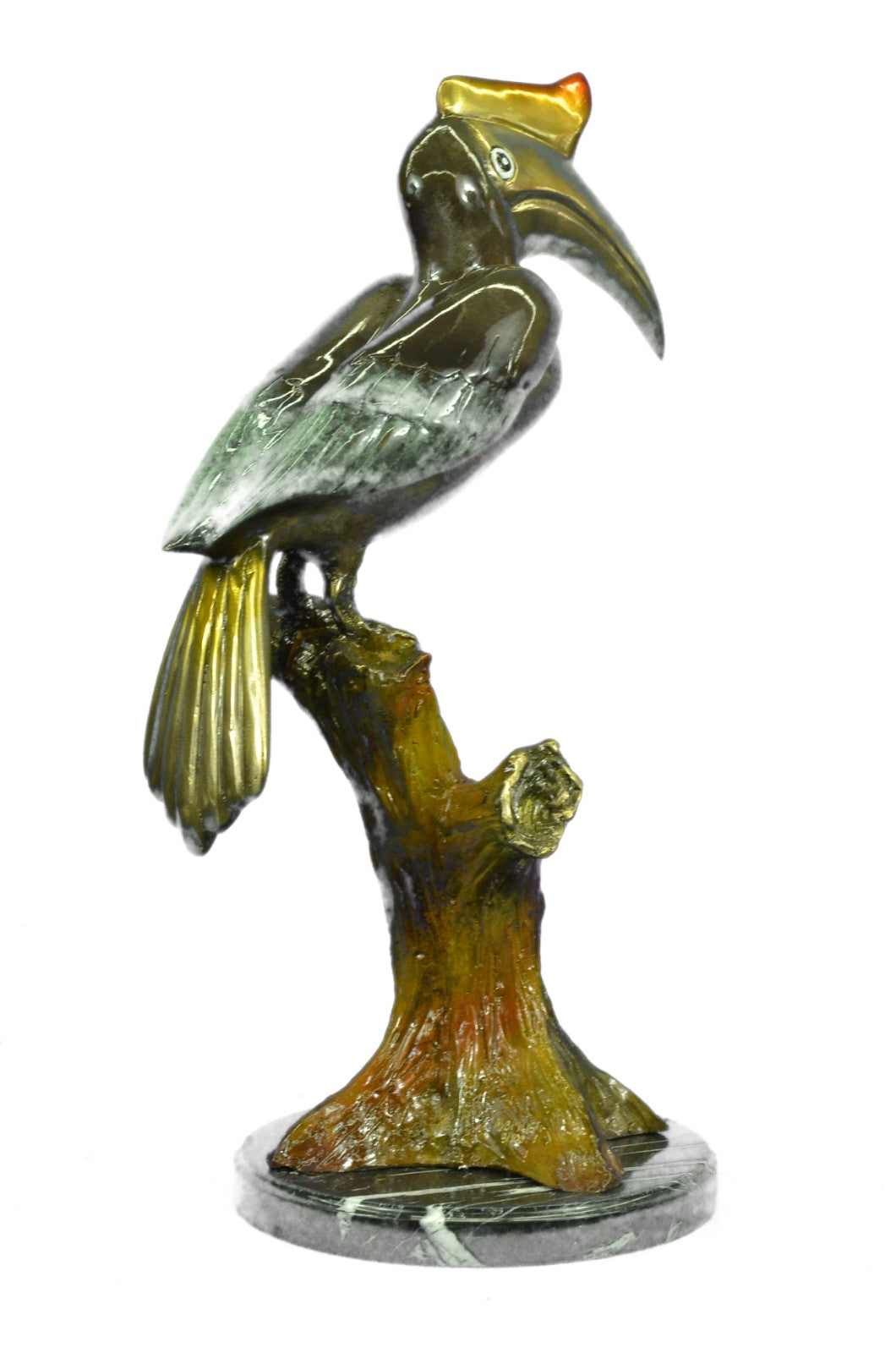 Handcrafted Detailed Extra Large Signed and Numbered Heron Wetland Bronze Sculpt