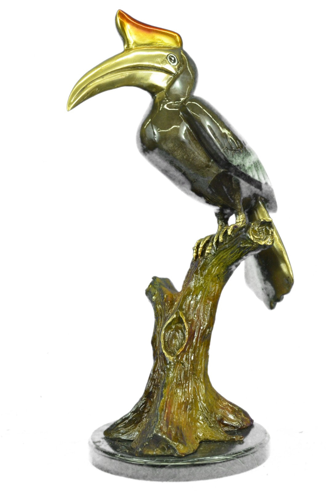 Handcrafted Detailed Extra Large Signed and Numbered Heron Wetland Bronze Sculpt