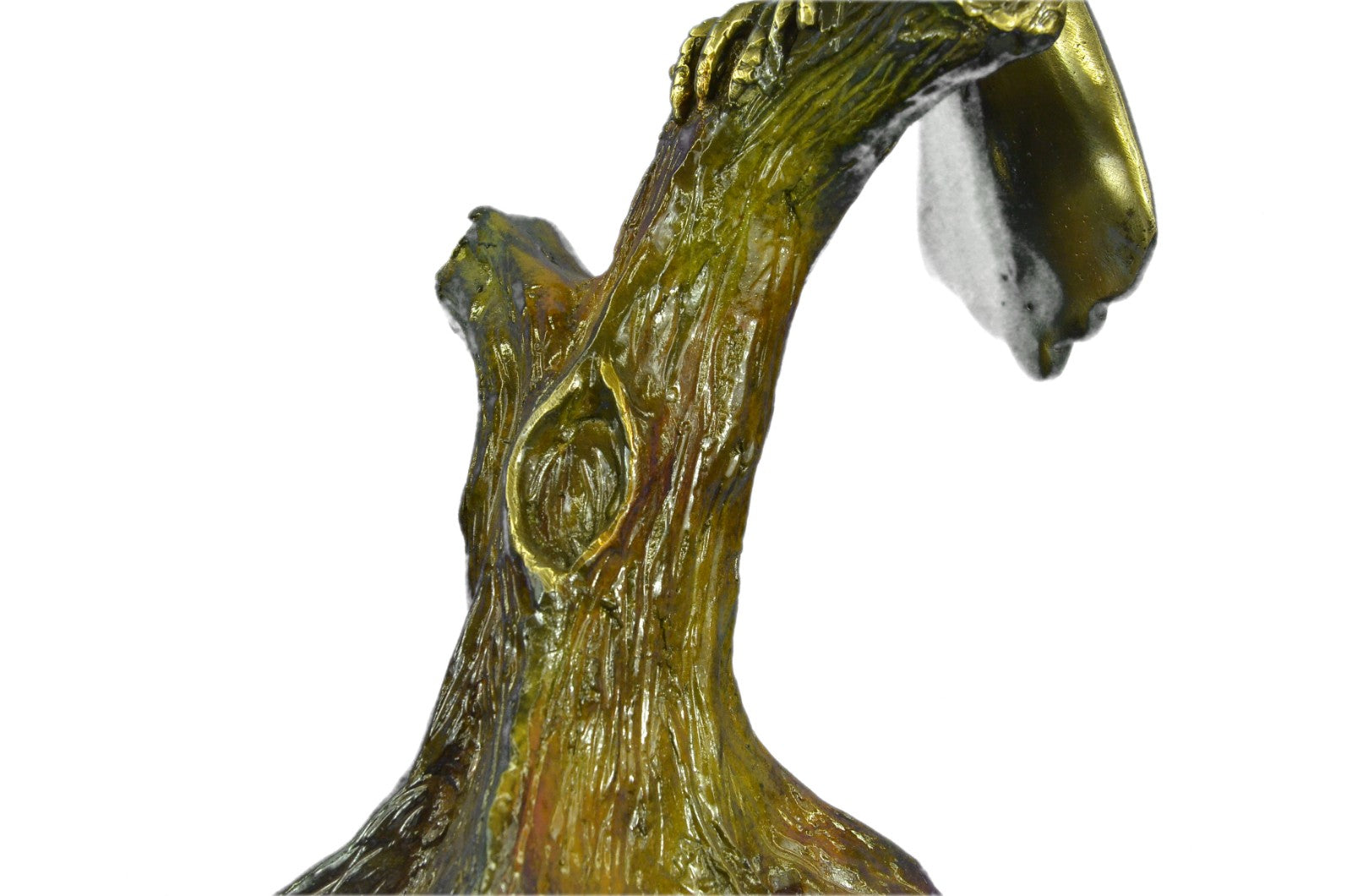 Handcrafted Detailed Extra Large Signed and Numbered Heron Wetland Bronze Sculpt