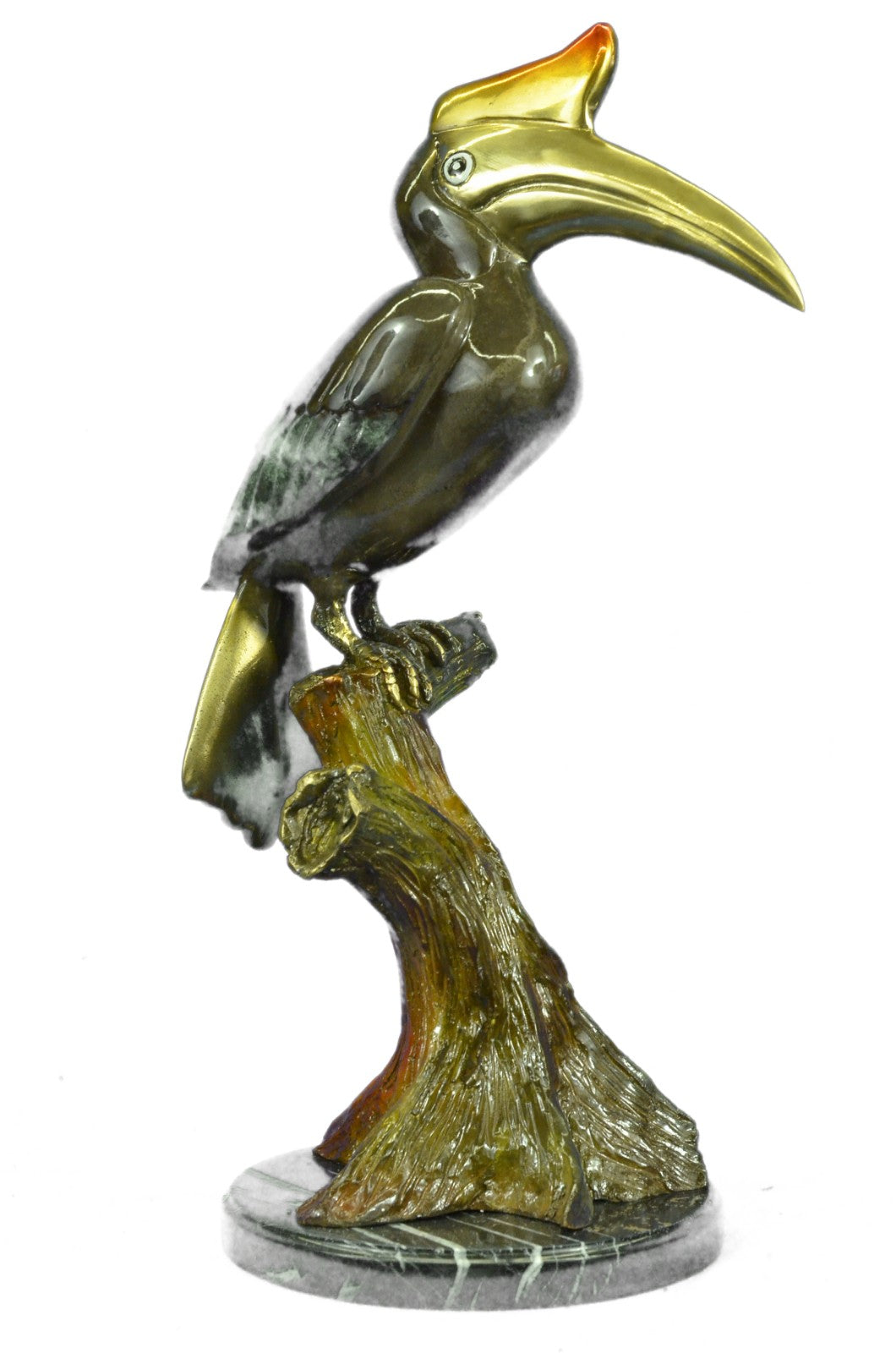 Handcrafted Detailed Extra Large Signed and Numbered Heron Wetland Bronze Sculpt