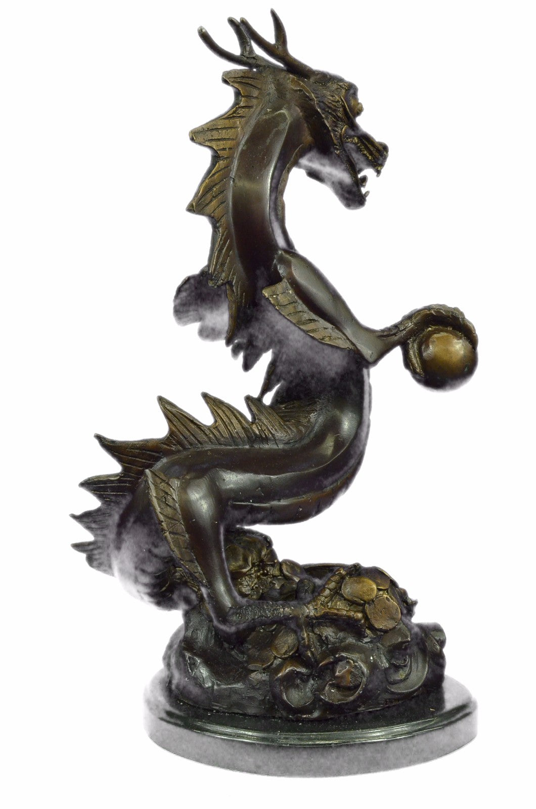 Collector Edition Numbered Furious Dragon Bronze Classic Artwork Sculpture Sale