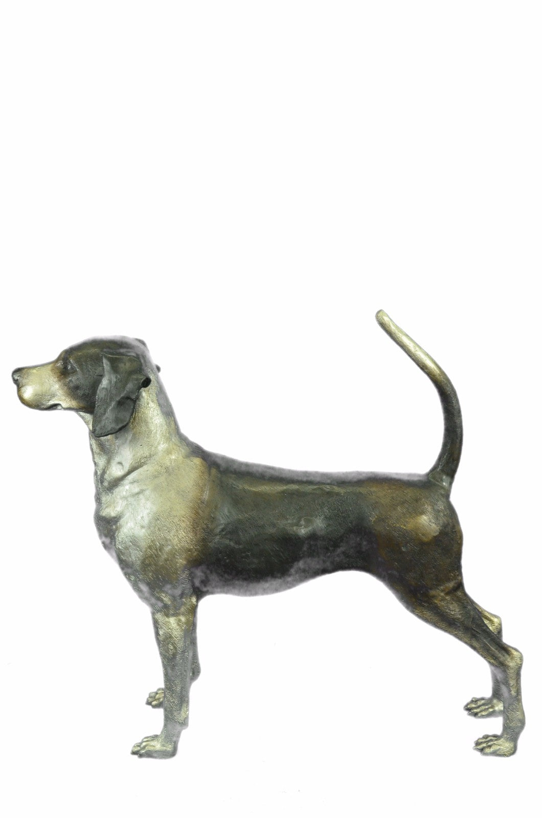 Foxhound Dog Bronze Sculpture Collectible Collector Detailed Figurine Hotcast