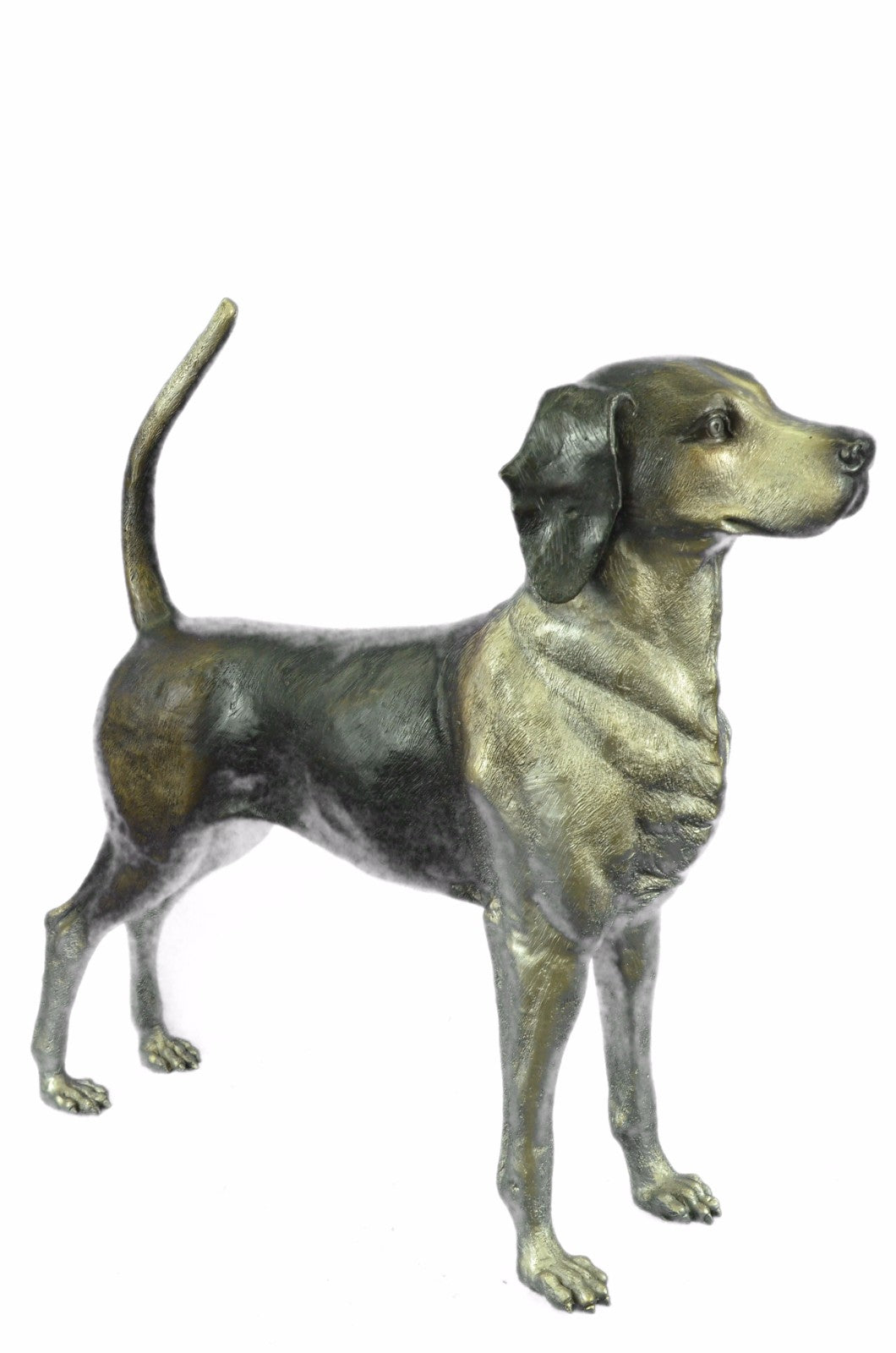 Foxhound Dog Bronze Sculpture Collectible Collector Detailed Figurine Hotcast