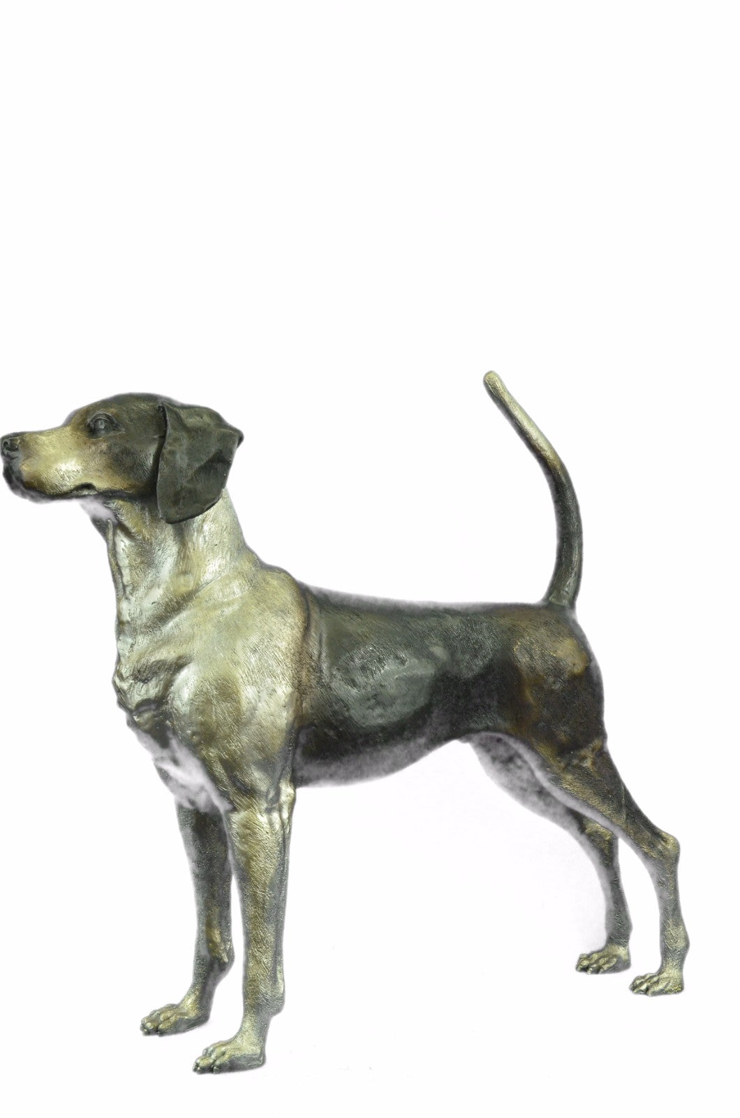 Foxhound Dog Bronze Sculpture Collectible Collector Detailed Figurine Hotcast