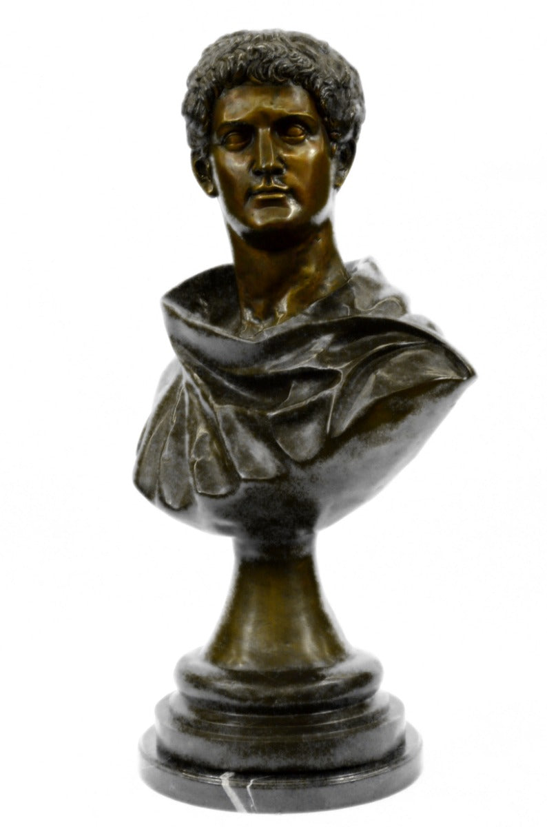 Bronze Sculpture Statue Mark Anthony Vatican Art Portrait Bust Hand Ma