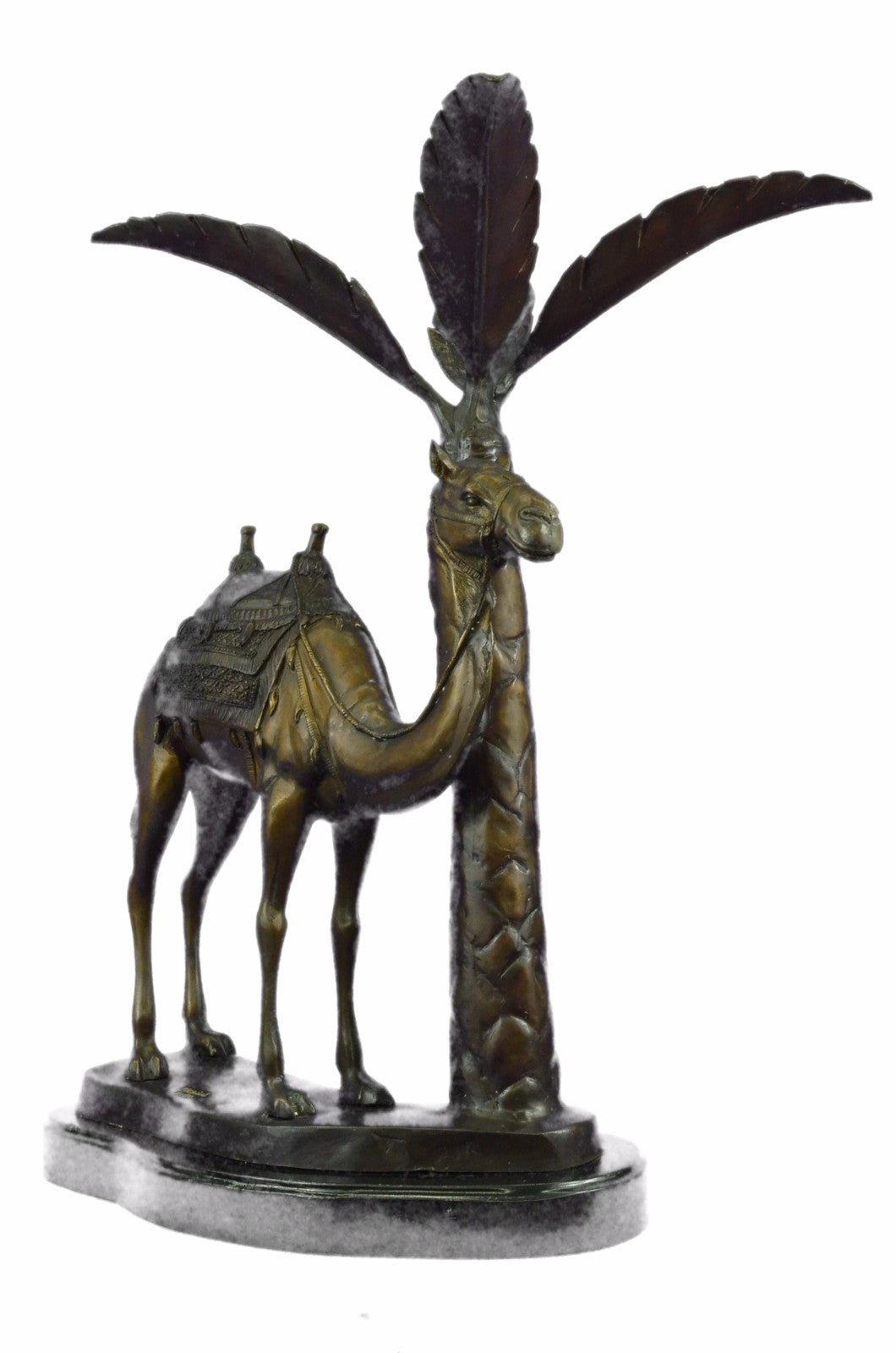 Rare Camel Take A Journey Bronze Sculpture Desert Collectible Art Deco EX Large