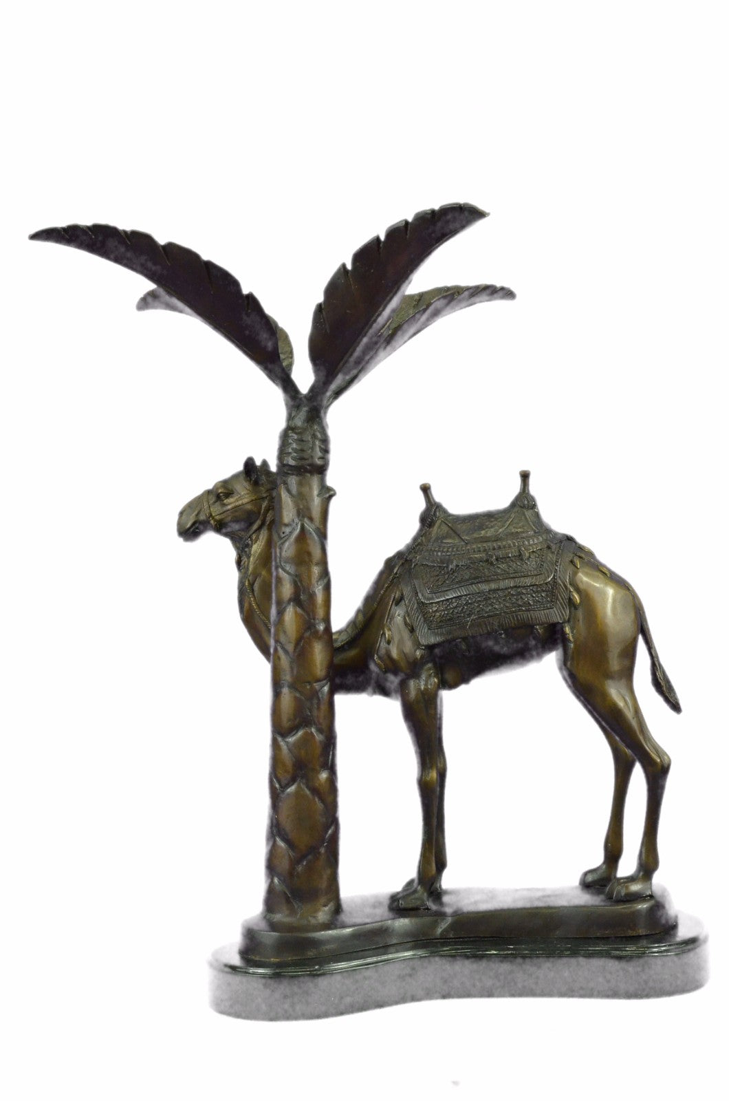 Rare Camel Take A Journey Bronze Sculpture Desert Collectible Art Deco EX Large