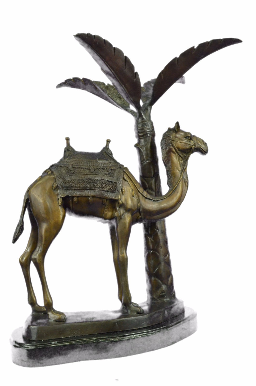 Rare Camel Take A Journey Bronze Sculpture Desert Collectible Art Deco EX Large