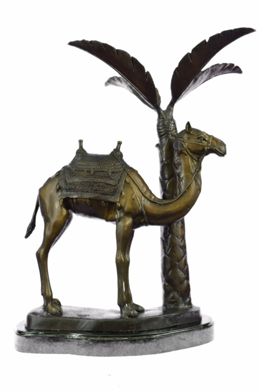 Rare Camel Take A Journey Bronze Sculpture Desert Collectible Art Deco EX Large