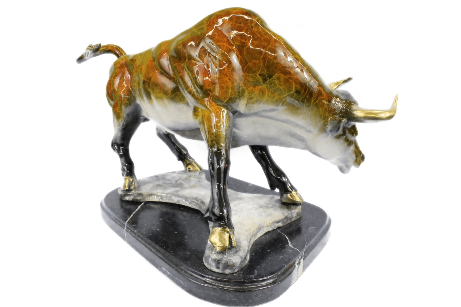 Hot Cast Limited Edition Stock Market Bull Bronze Sculpture Figurine Decor Gift