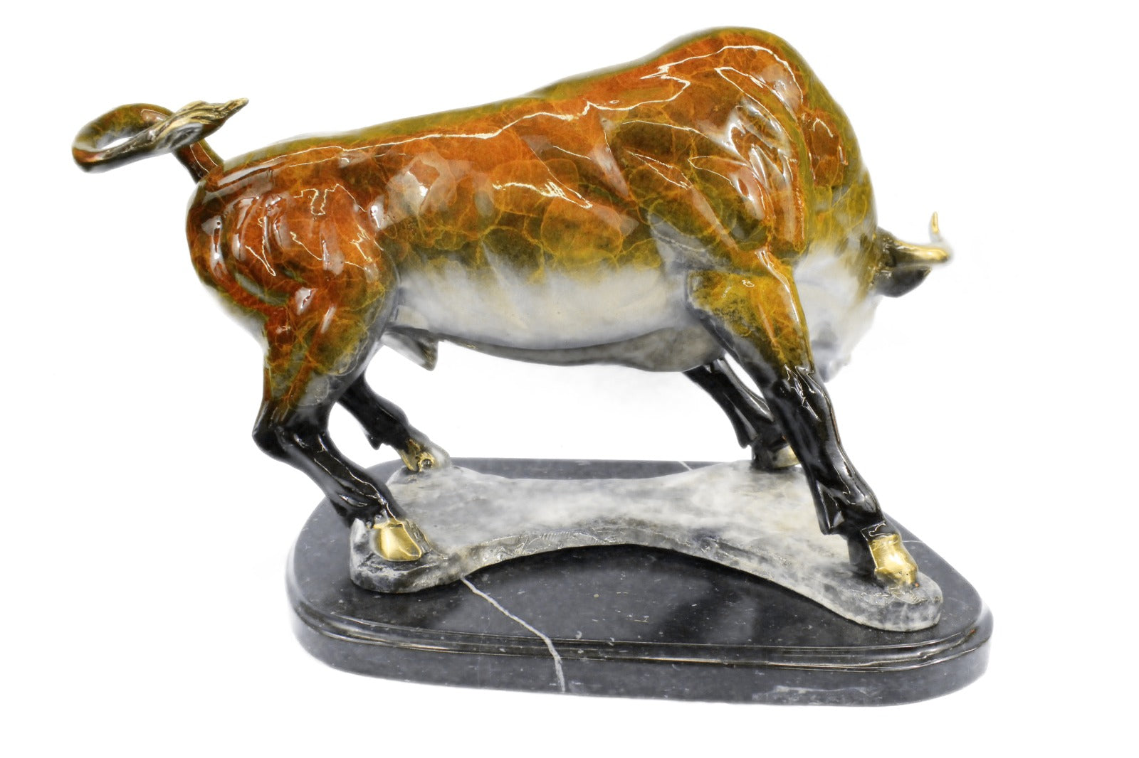 Hot Cast Limited Edition Stock Market Bull Bronze Sculpture Figurine Decor Gift