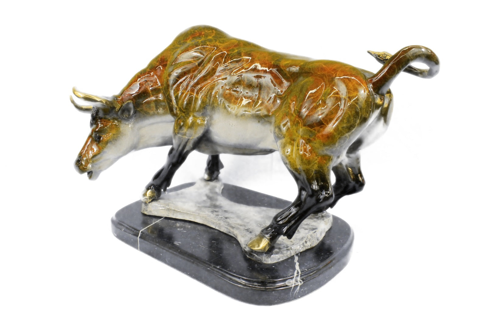 Hot Cast Limited Edition Stock Market Bull Bronze Sculpture Figurine Decor Gift