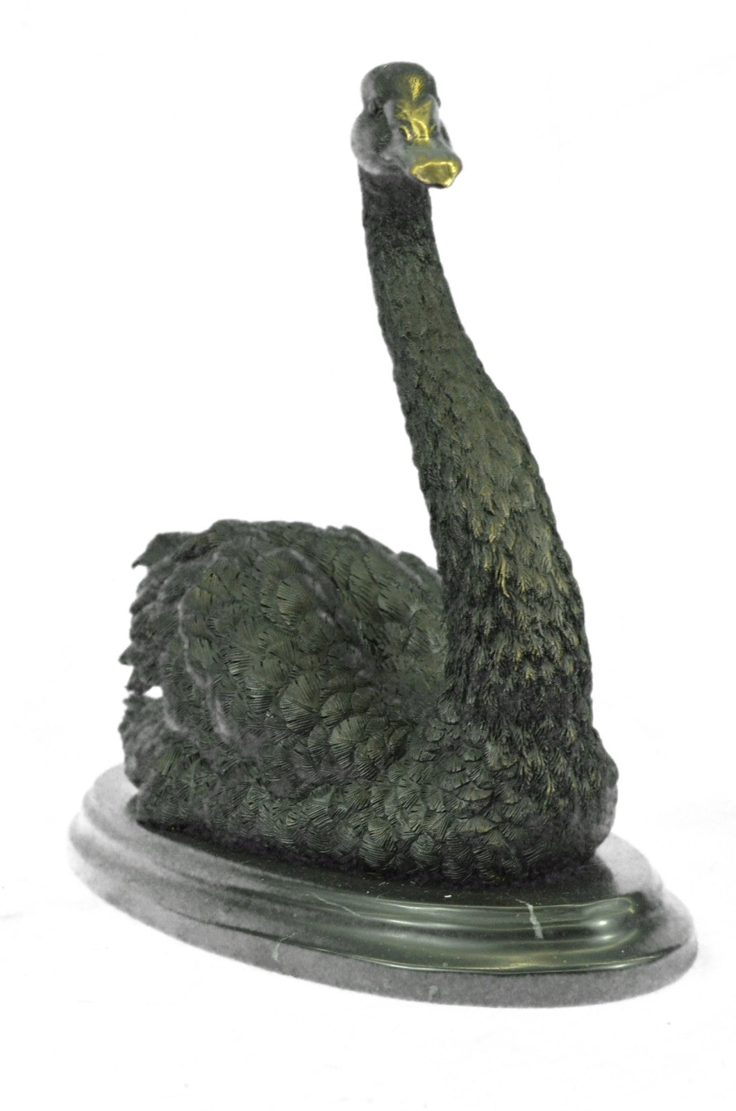 Handcrafted Museum Quality Classic Swan Artwork Bronze Sculpture Decor Sale