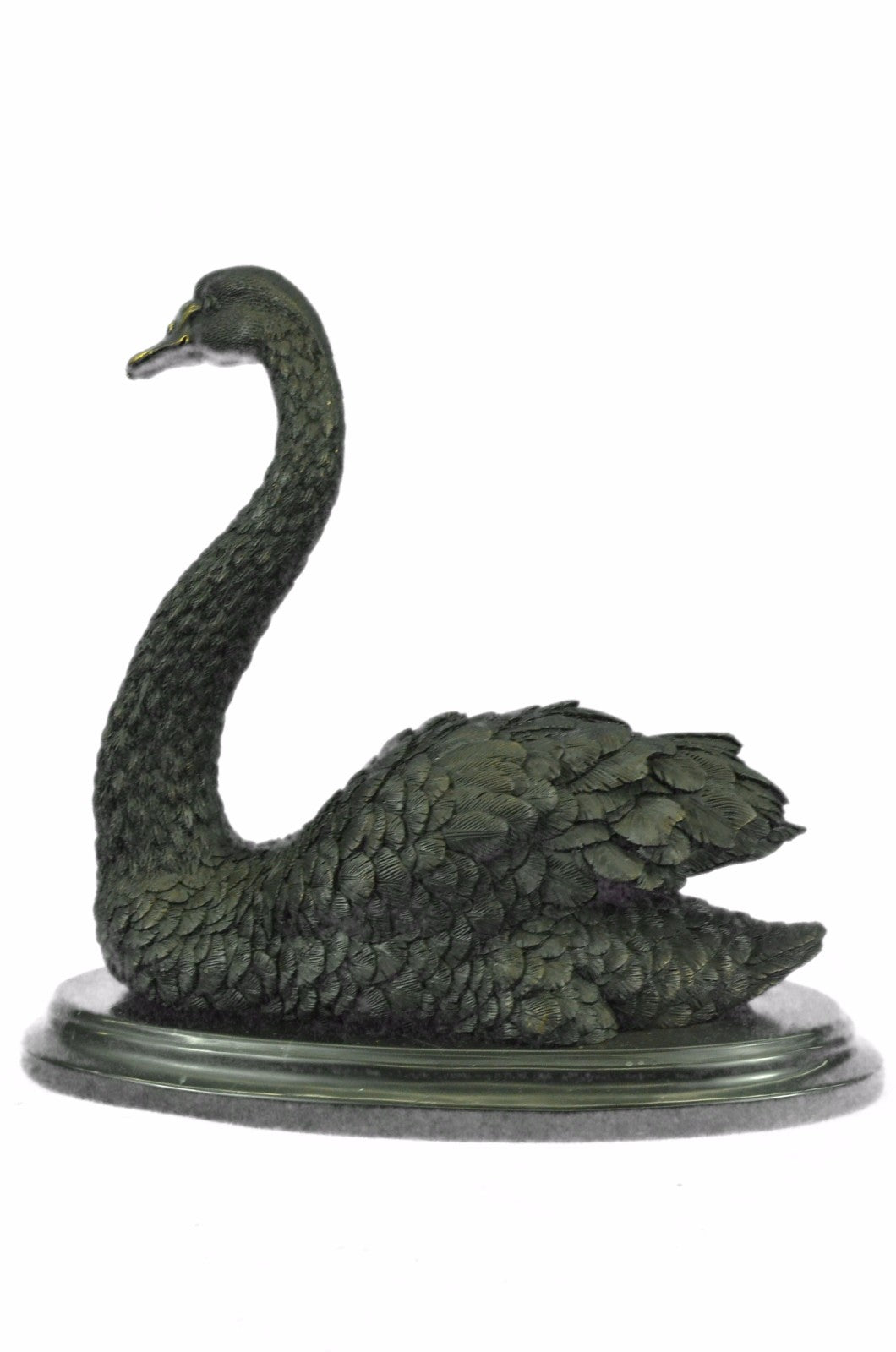 Handcrafted Museum Quality Classic Swan Artwork Bronze Sculpture Decor Sale