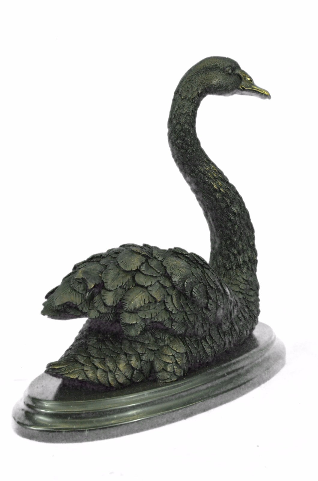 Handcrafted Museum Quality Classic Swan Artwork Bronze Sculpture Decor Sale