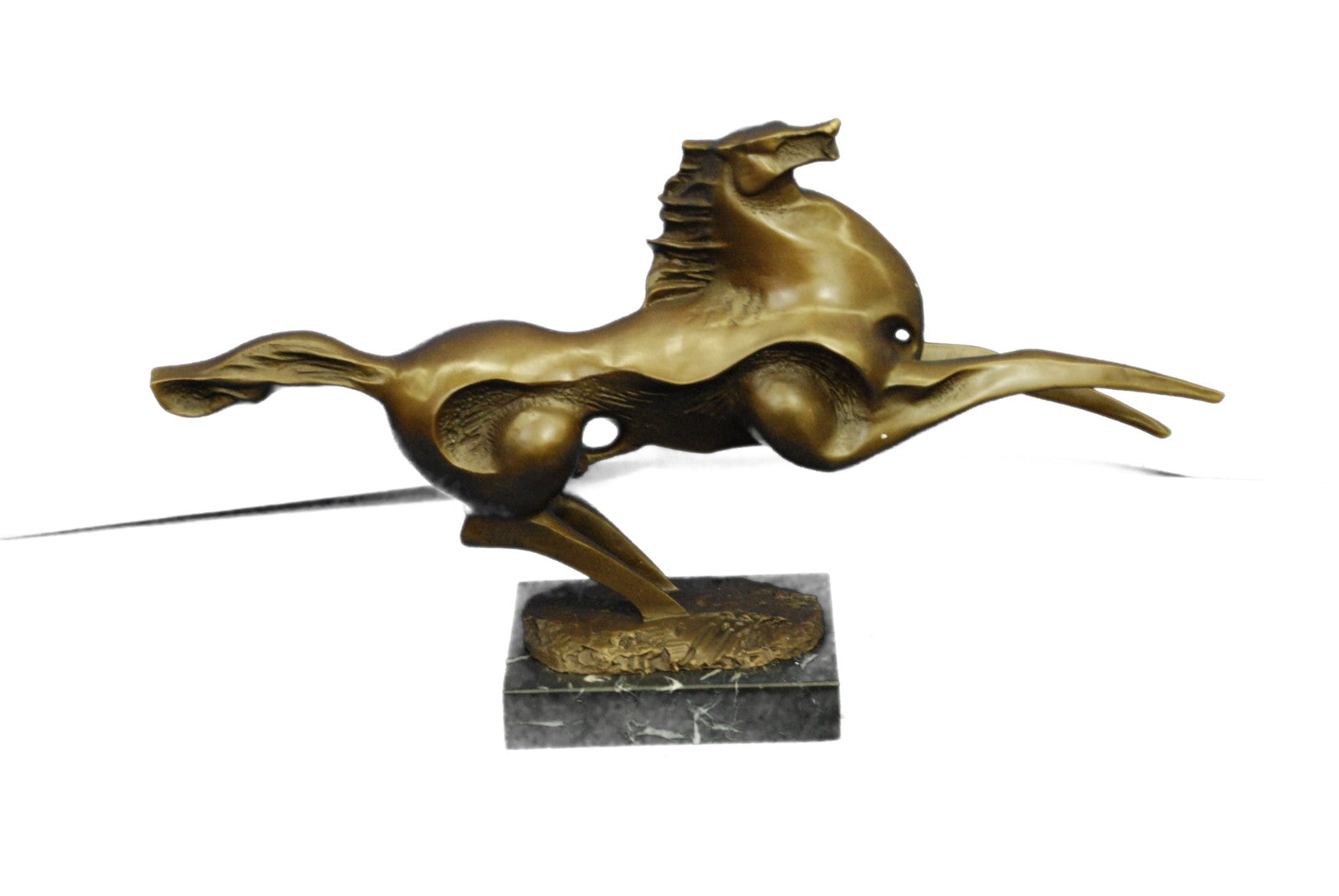 Lost wax Large Abstract Modern Art Horse Bronze Sculpture Statue By Milo Figure