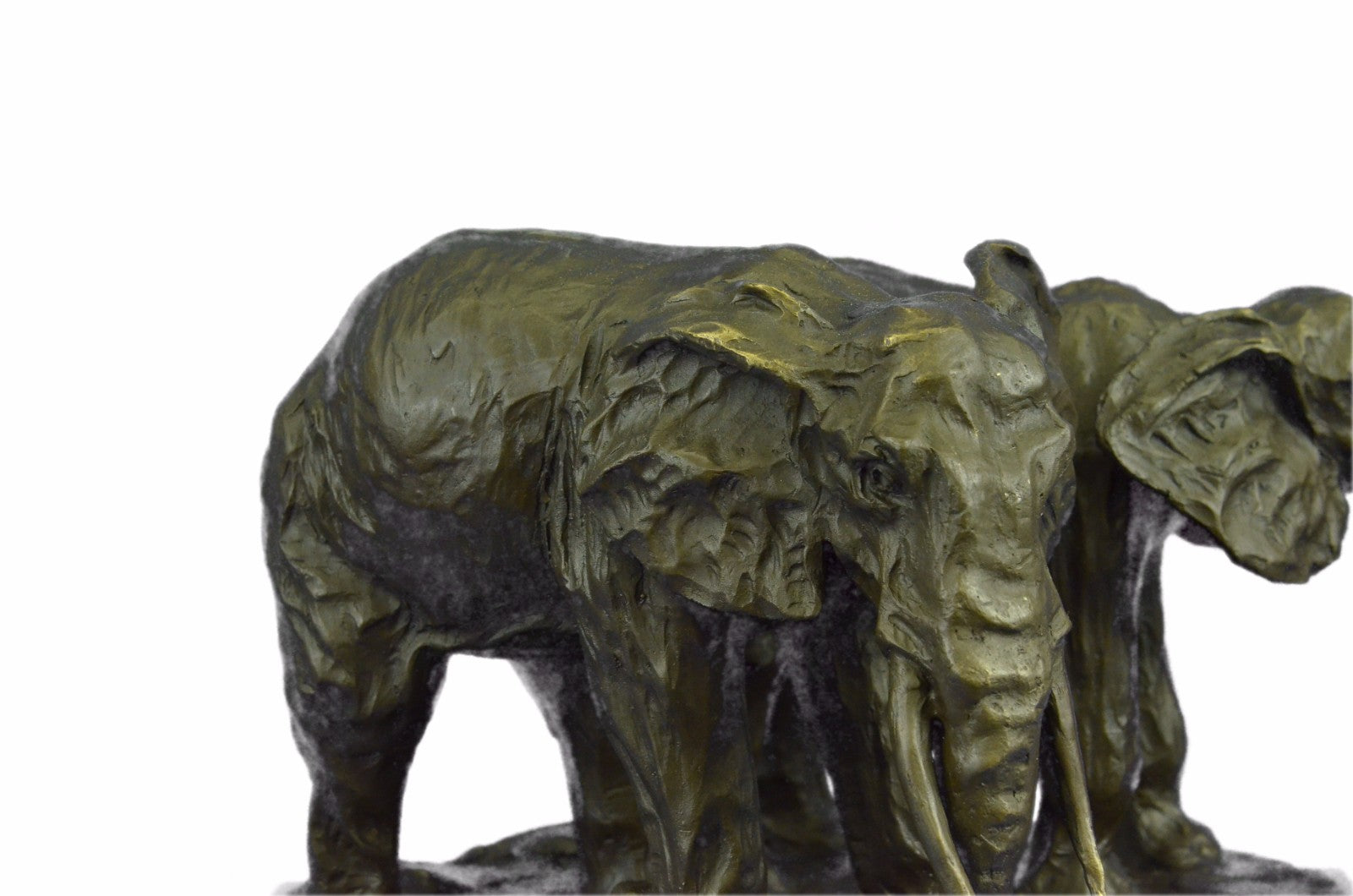 Bronze Sculpture Art Deco Walking Happy Elephants Bronze Sculpture Home Decor