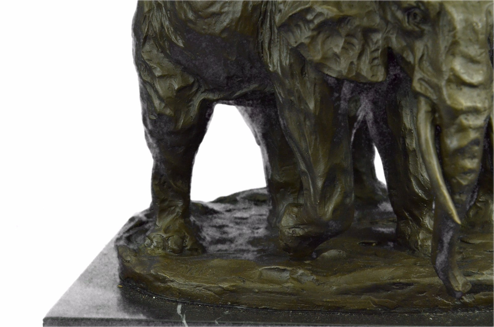 Bronze Sculpture Art Deco Walking Happy Elephants Bronze Sculpture Home Decor