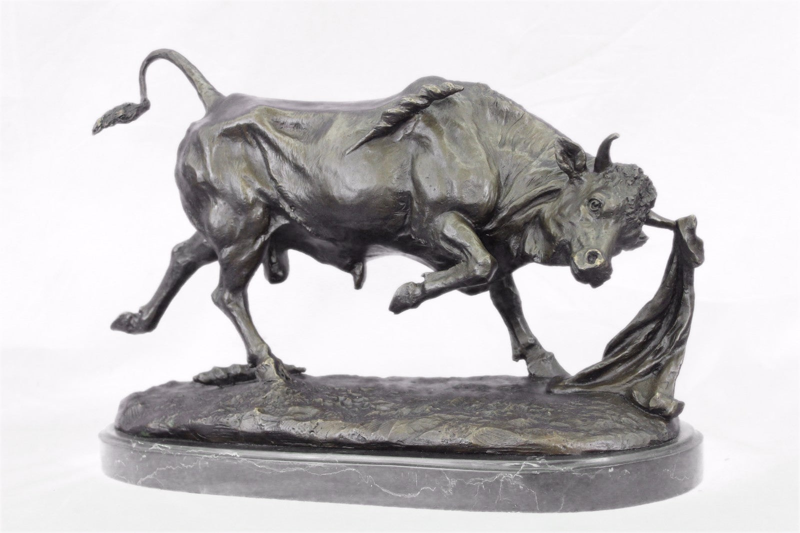 Bronze Sculpture Huge Stock Market Bull Fighting Home Office Decoration Sale