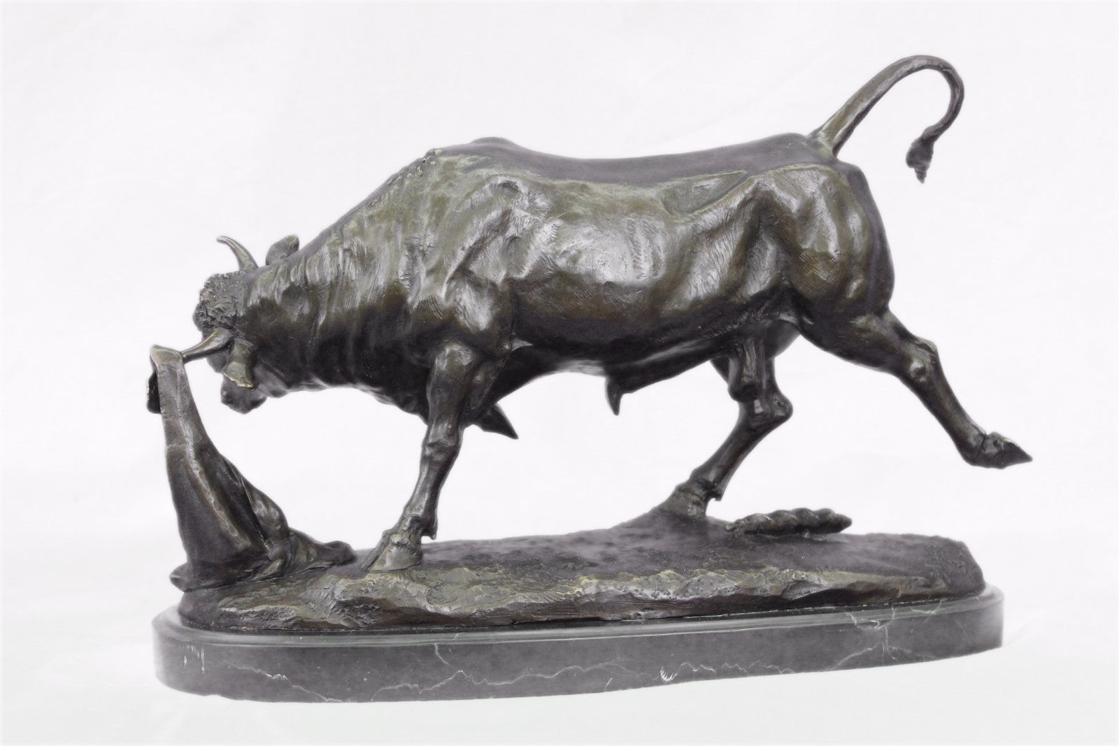 Bronze Sculpture Huge Stock Market Bull Fighting Home Office Decoration Sale