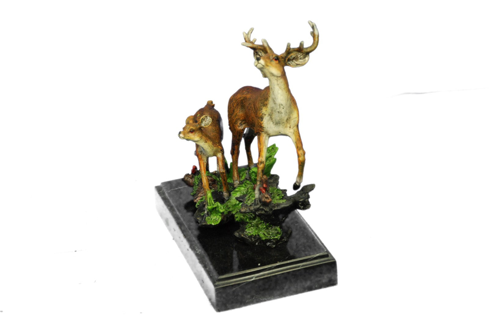 Buck Deer Elk Stag Wildlife Art Cabin Lodge Sportsman Art Bronze Marble Statue