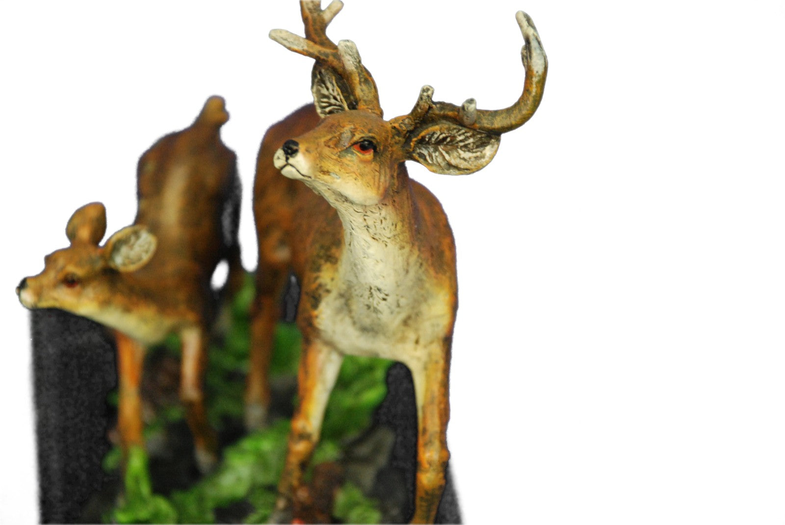 Buck Deer Elk Stag Wildlife Art Cabin Lodge Sportsman Art Bronze Marble Statue