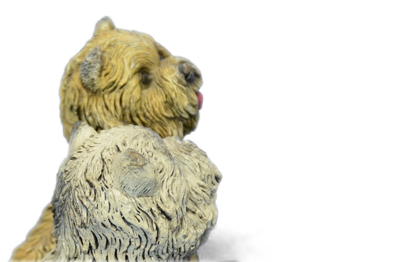 100% Genuine Bronze Detailed Terrier Dog Sculpture Home Office Decoration Sale